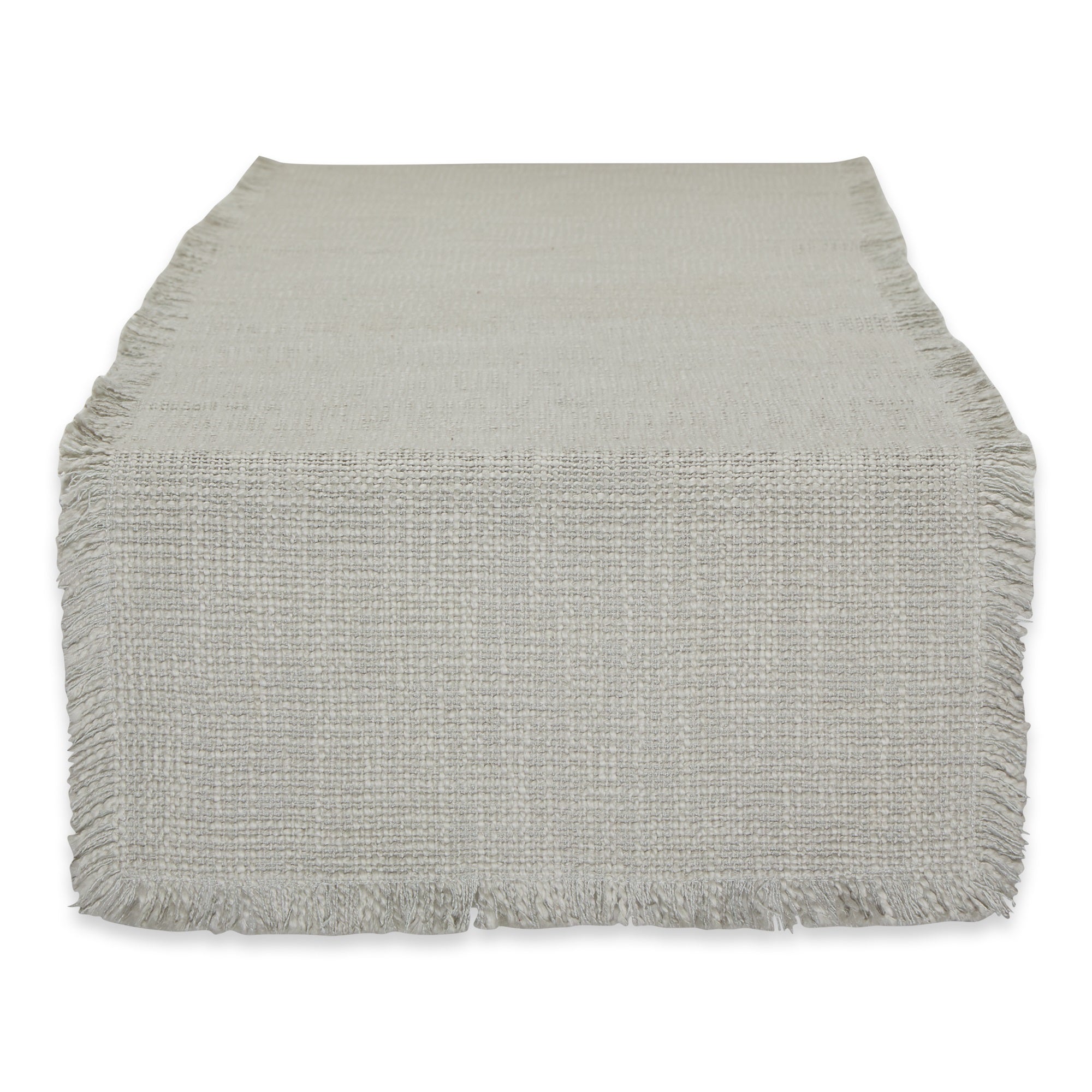 Dii Light Rain Basket Fringe Table Runner 14X72