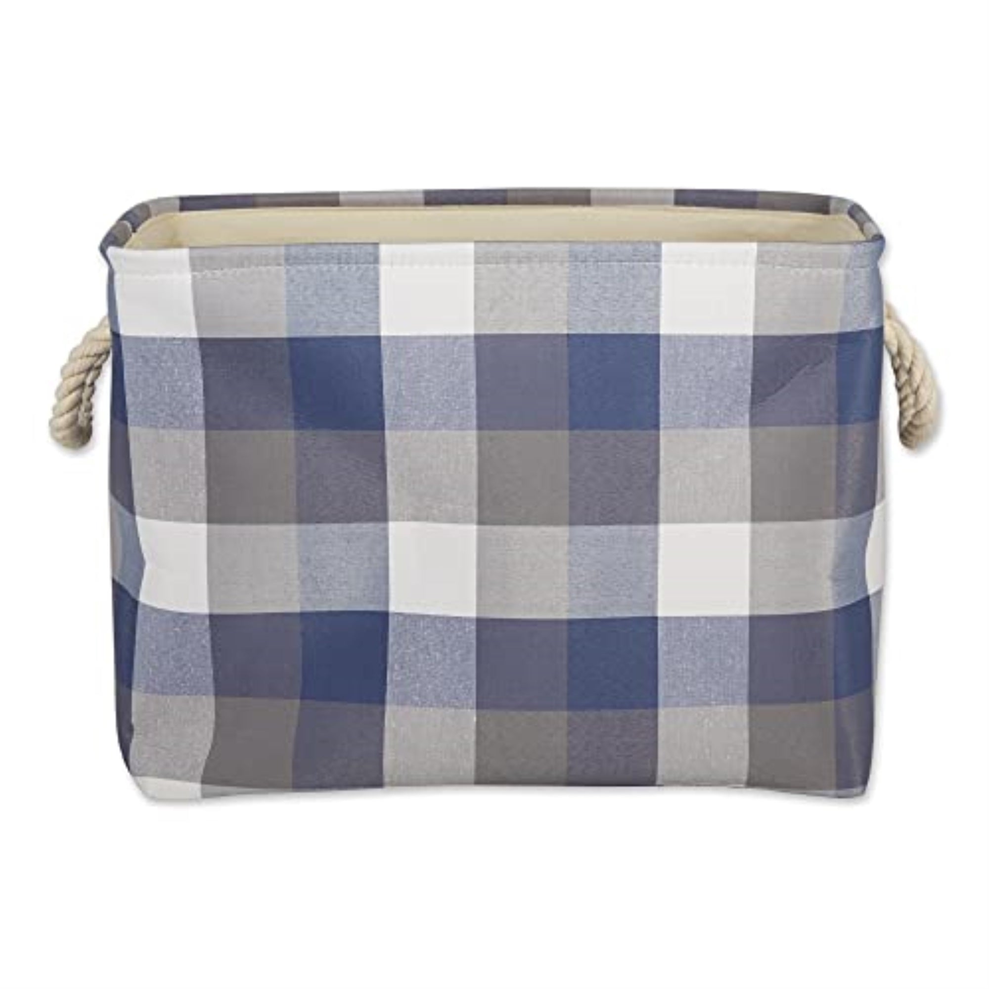 DII Polyester Bin Tri Color French Blue Rectangle Medium 16''x10''x12''