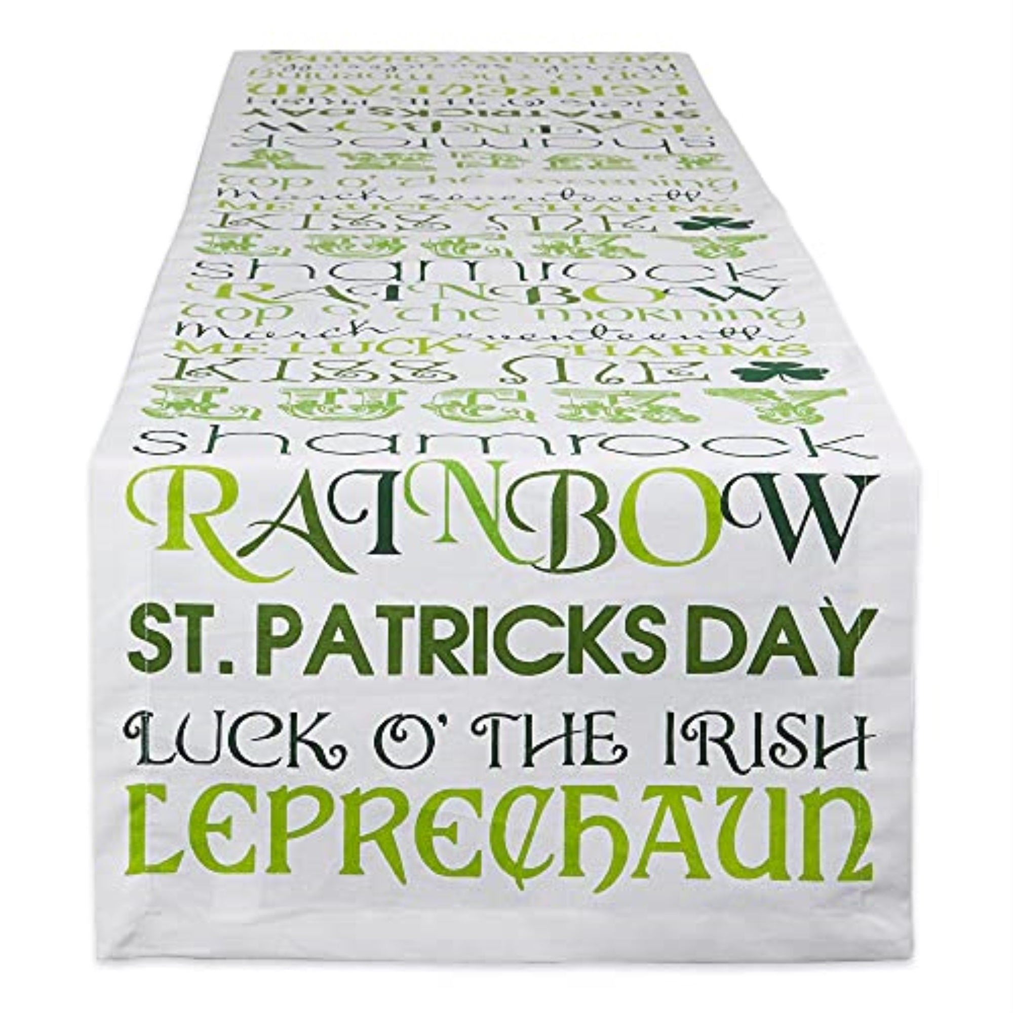 Dii St Patricks Day Print Table Runner 14X108''