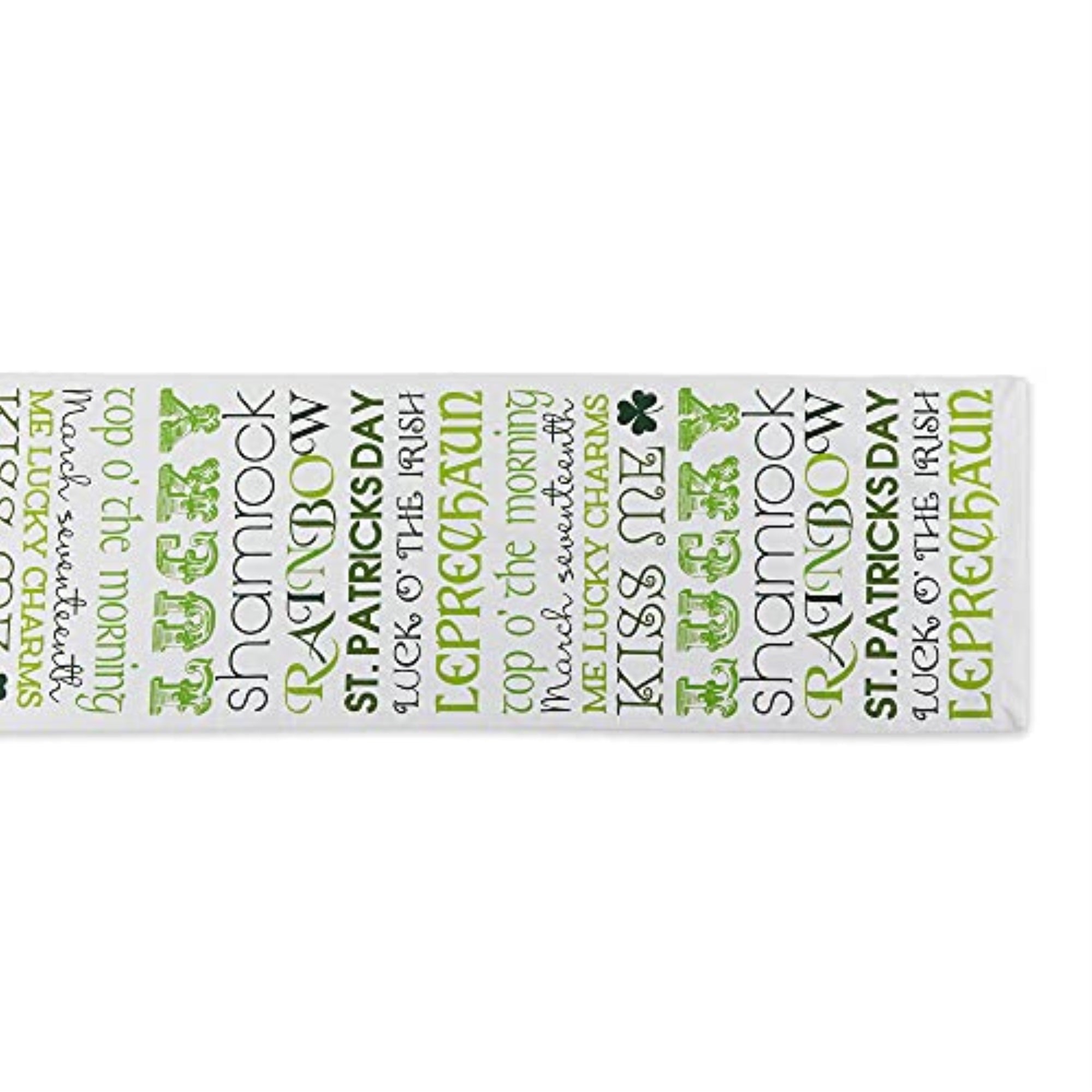 DII St Patricks Day Print Table Runner 14x108''
