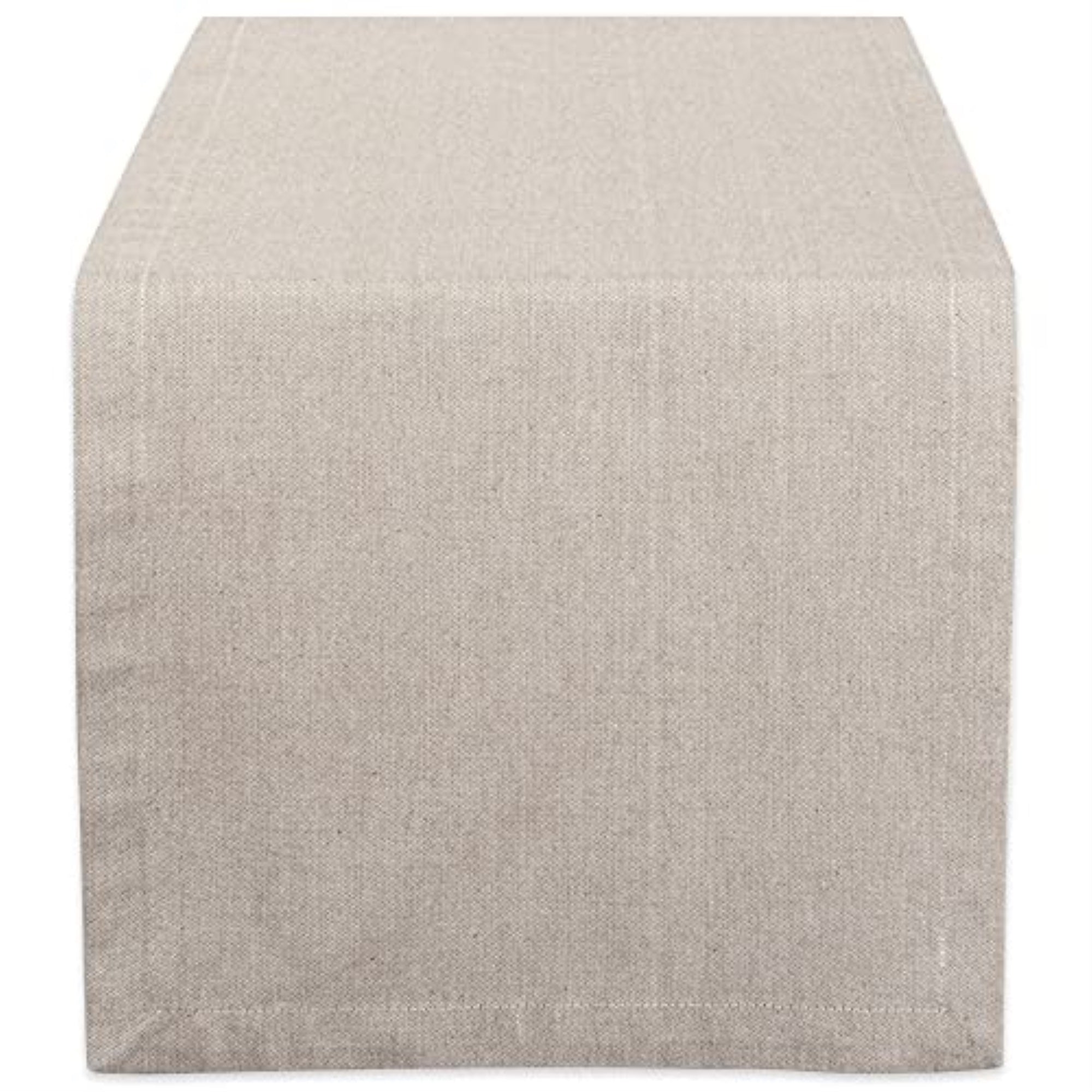 Dii Stone Brown Solid Chambray Table Runner 14X108''