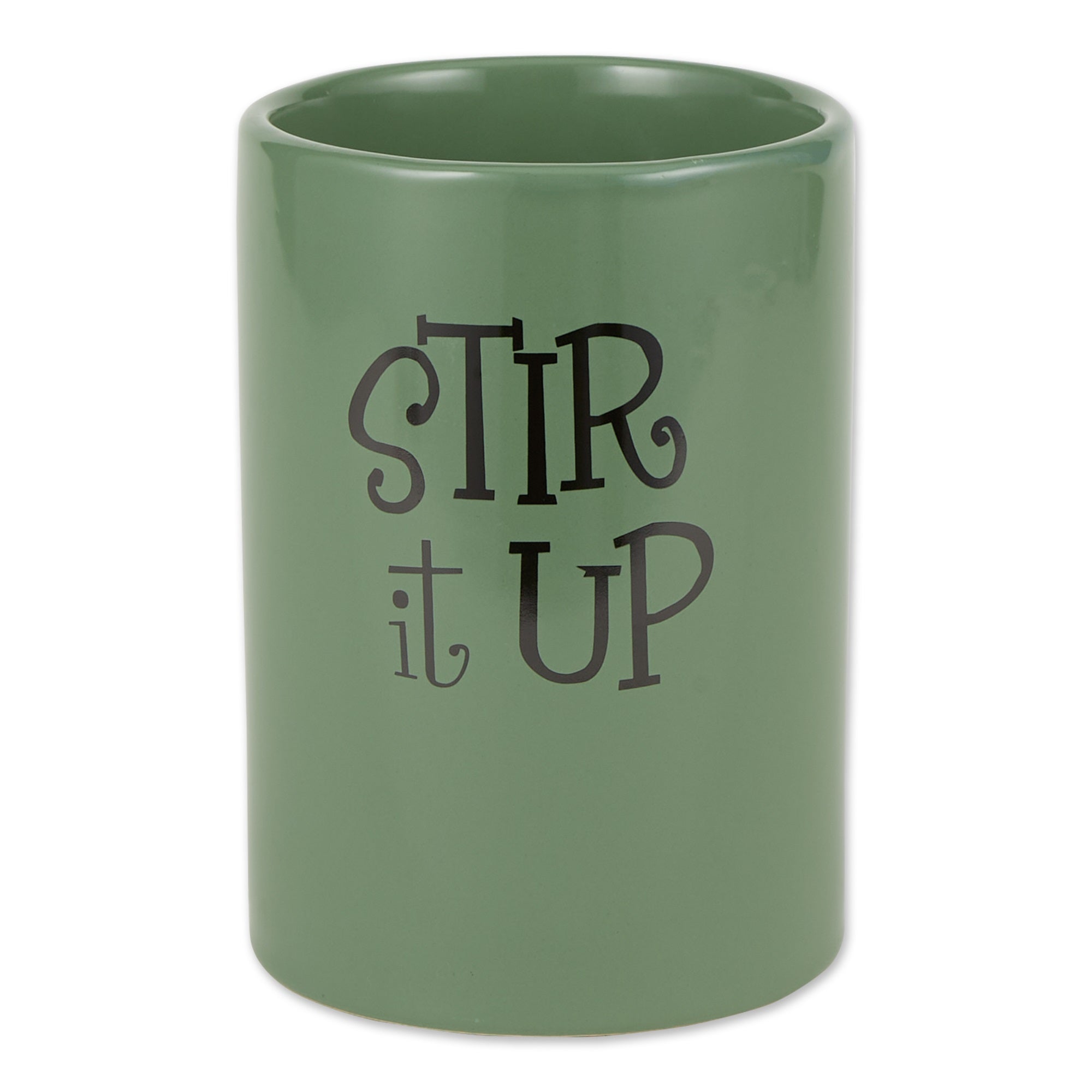Dii Artichoke Green Stir It Up Ceramic Utensil Holder