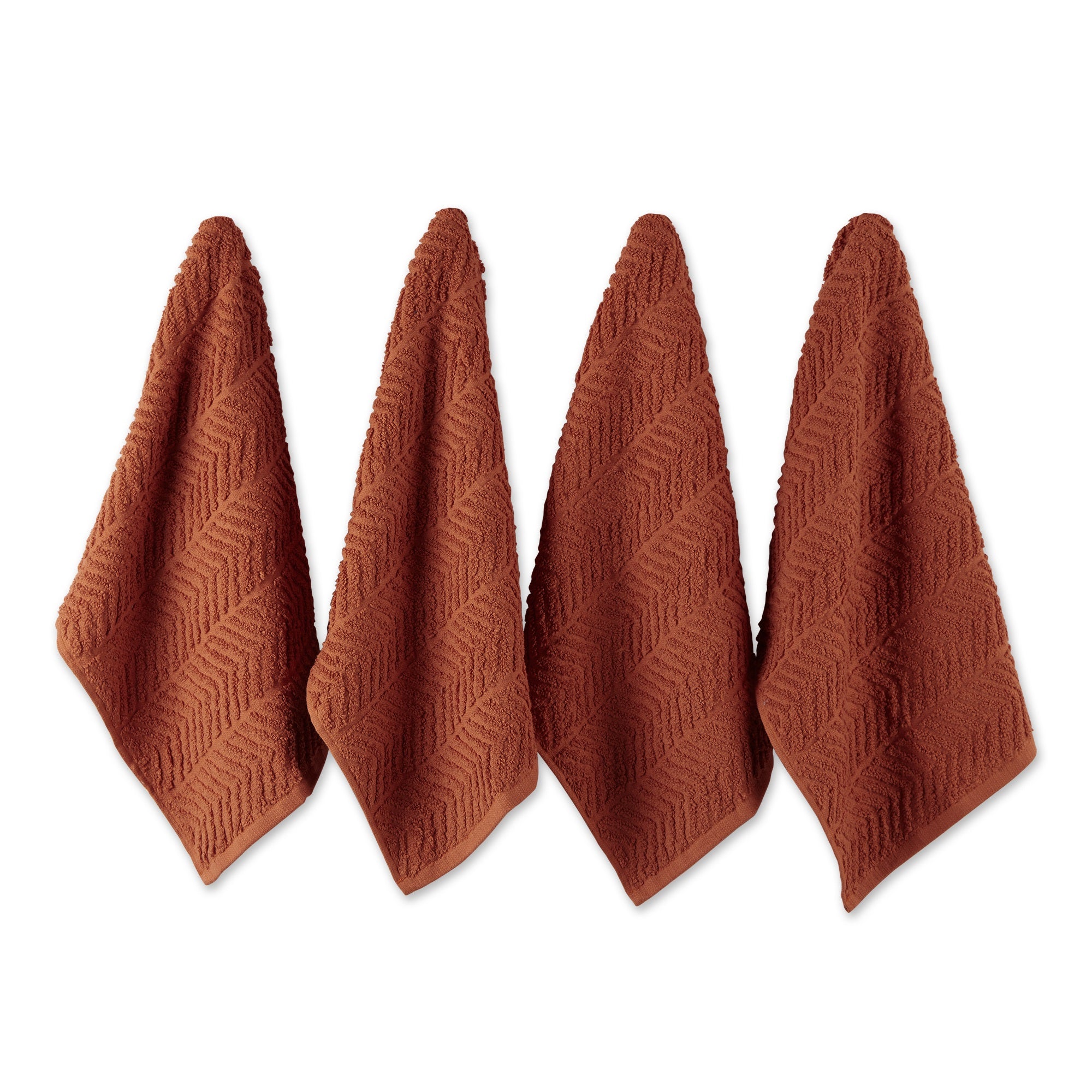 Dii Spice Chevron Luxury Barmop (Set Of 4)