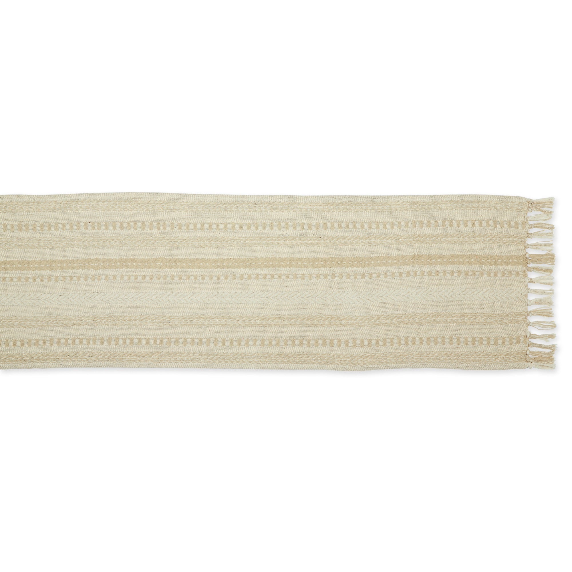 Dii Vintage Linen Braided Stripe Table Runner 15X72