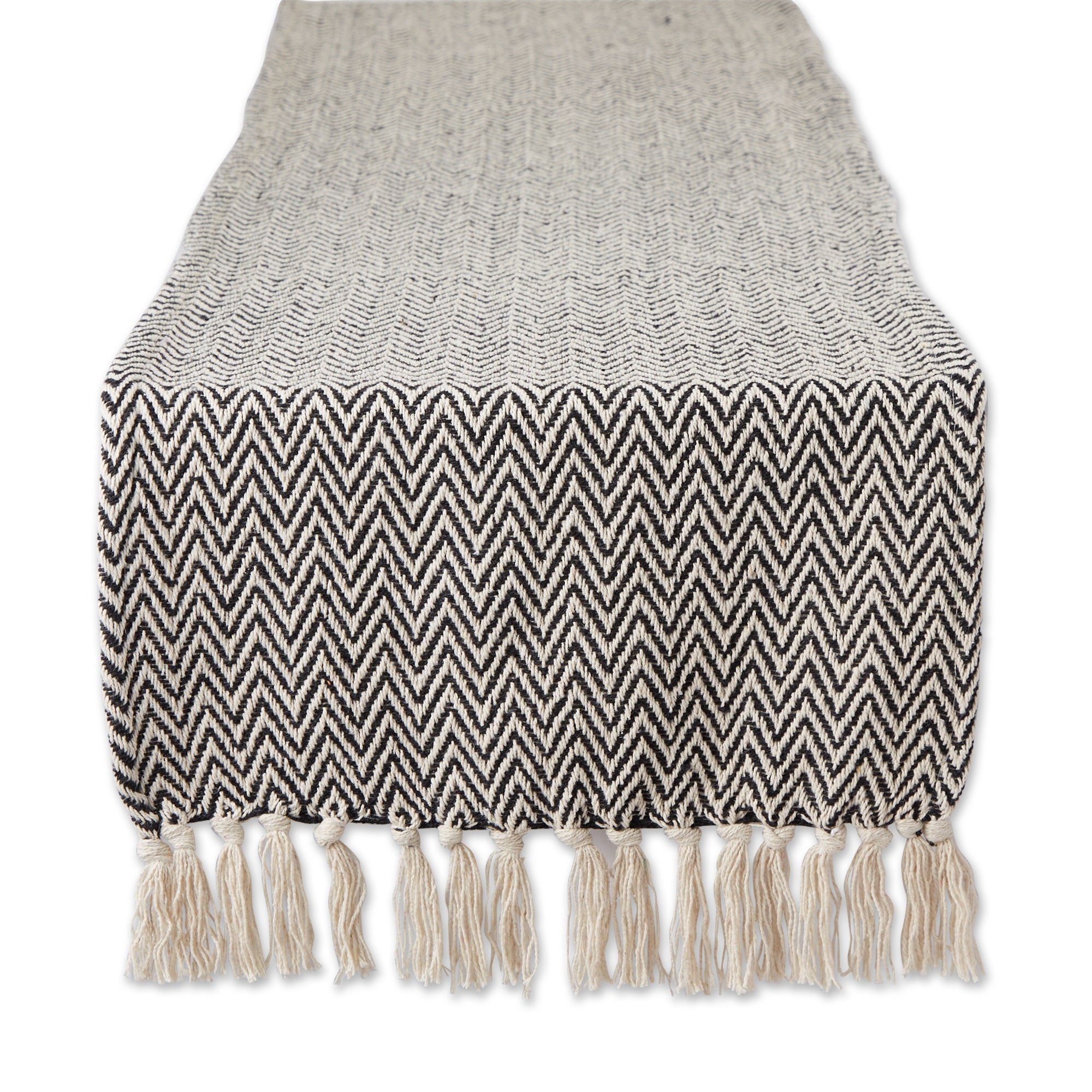 Dii Black Chevron Table Runner 15X108