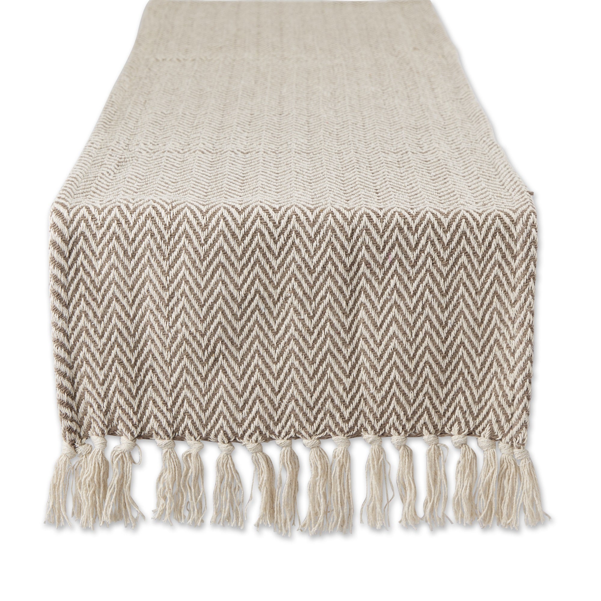 Dii Brown Chevron Table Runner 15X108