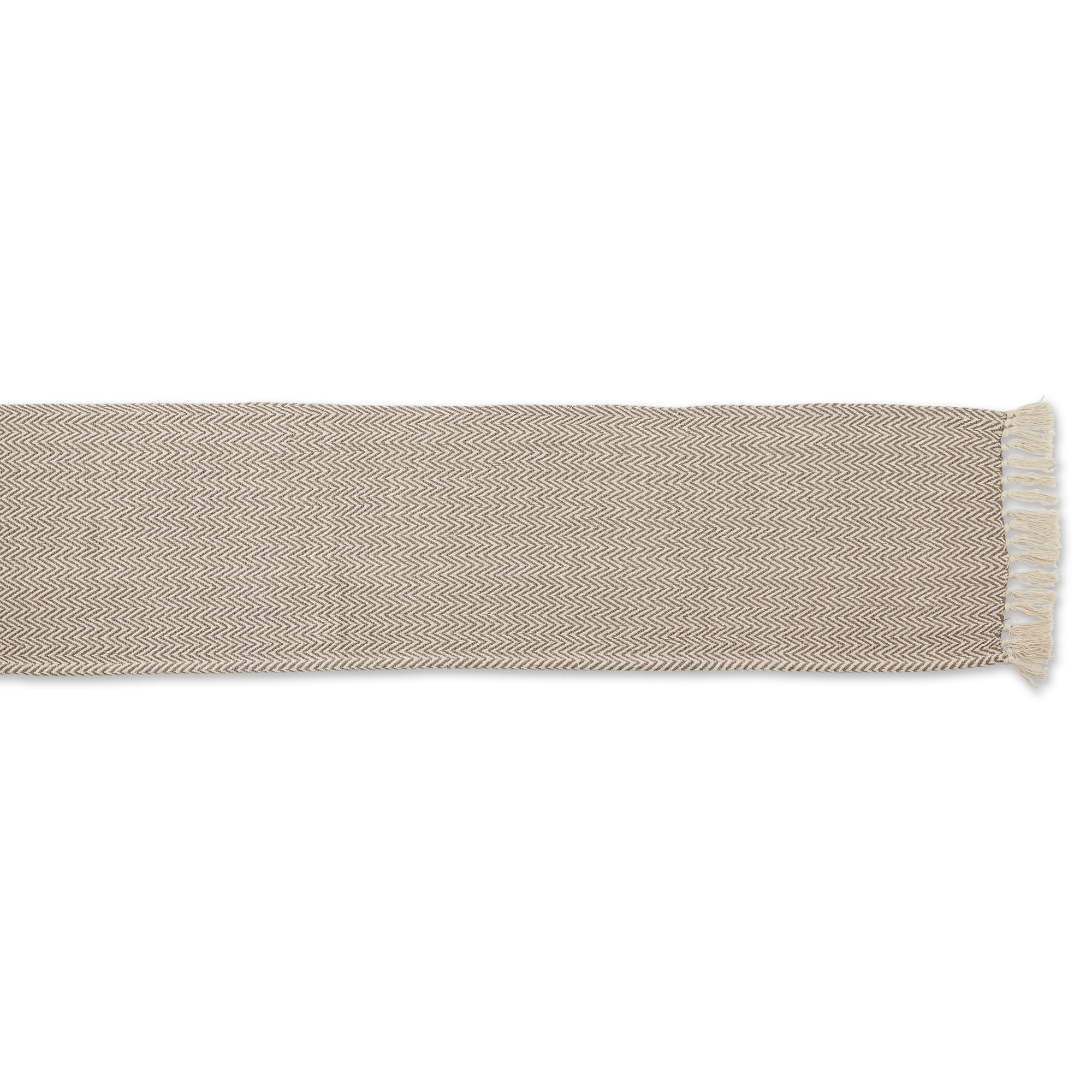 DII Brown Chevron Table Runner 15x108