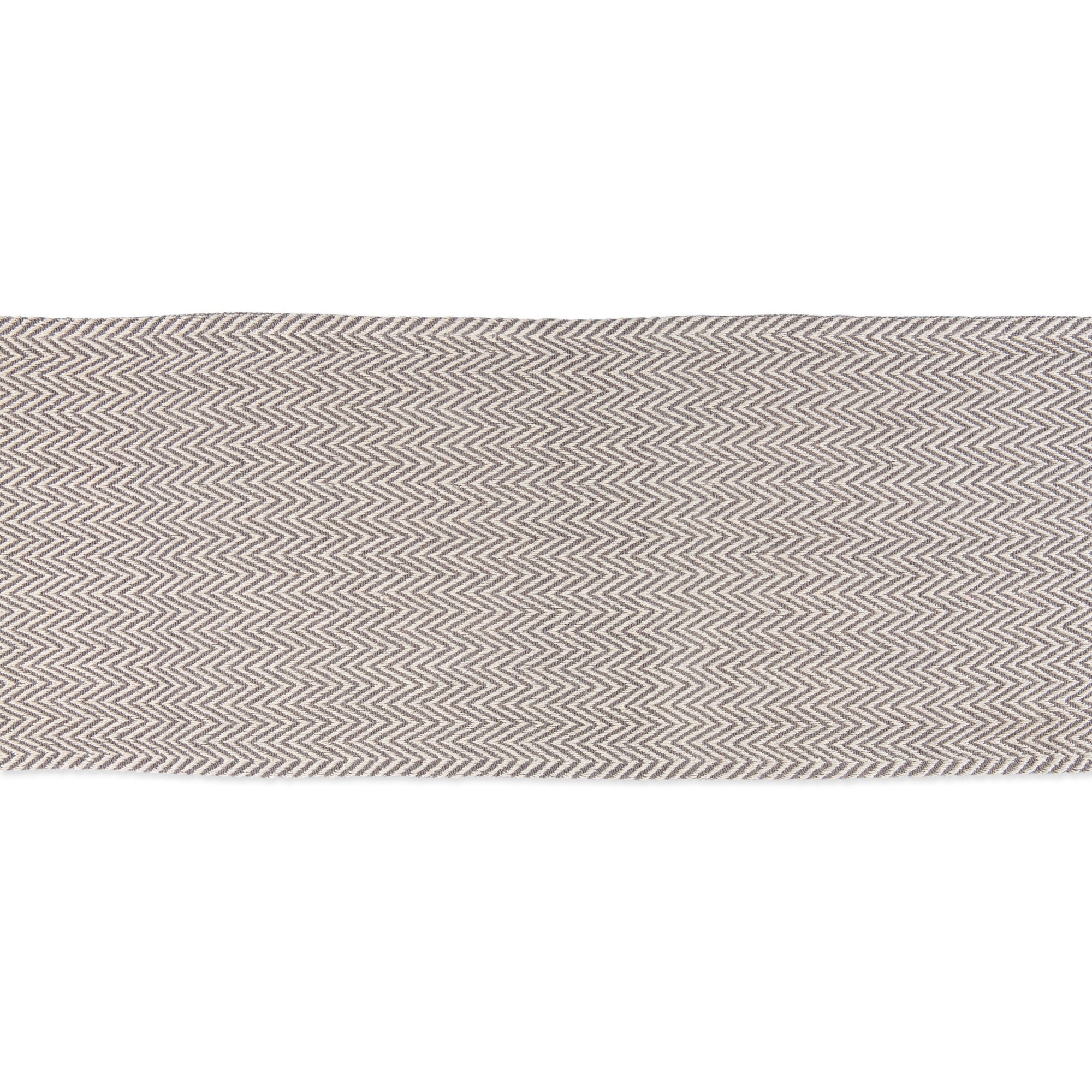 DII Gray Handloom Chevron Table Runner 15x108