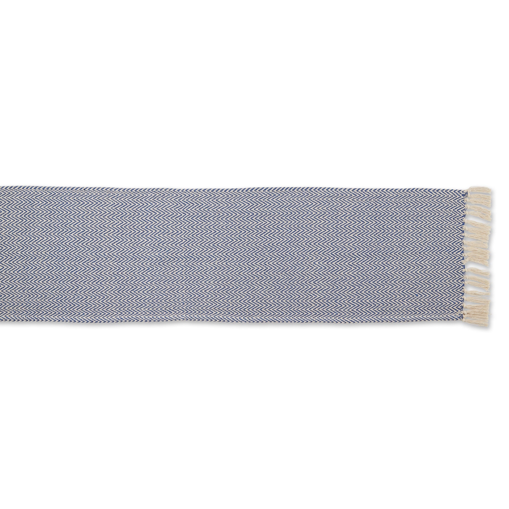 DII Nautical Blue Chevron Table Runner 15x72