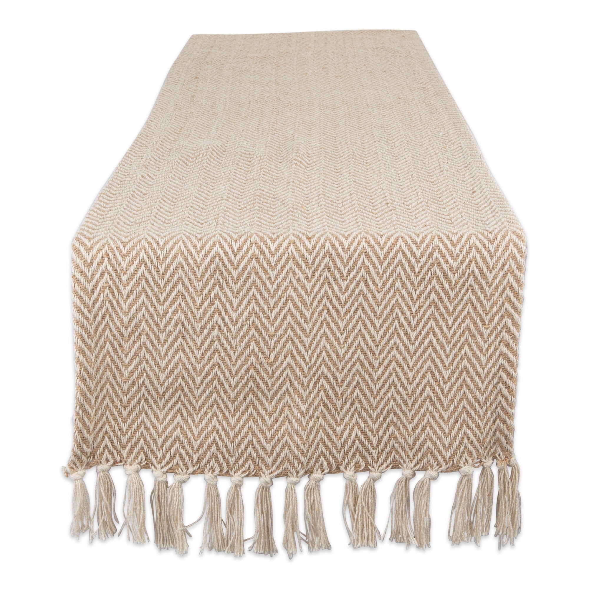 Dii Stone Handloom Chevron Table Runner 15X108