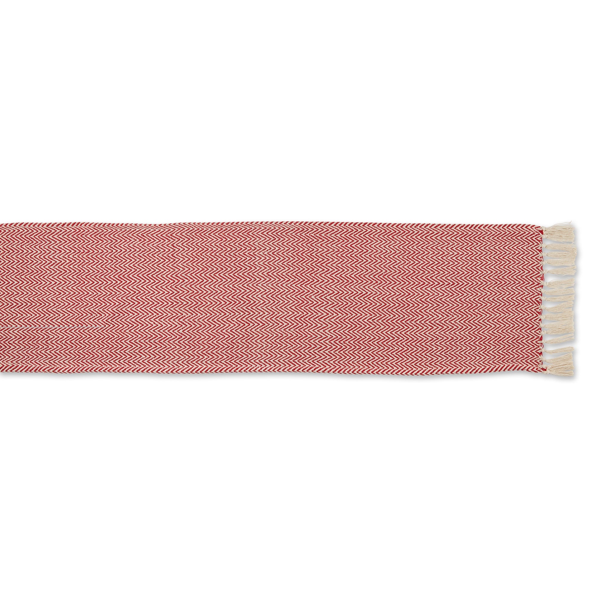 DII Tango Red Chevron Table Runner 15x72