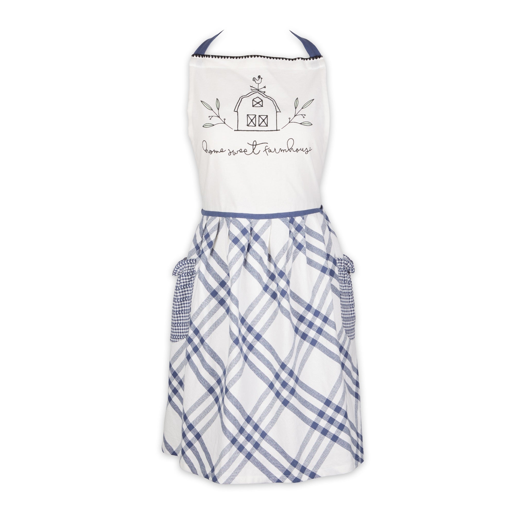 French Blue Home Sweet Farmhouse Apron