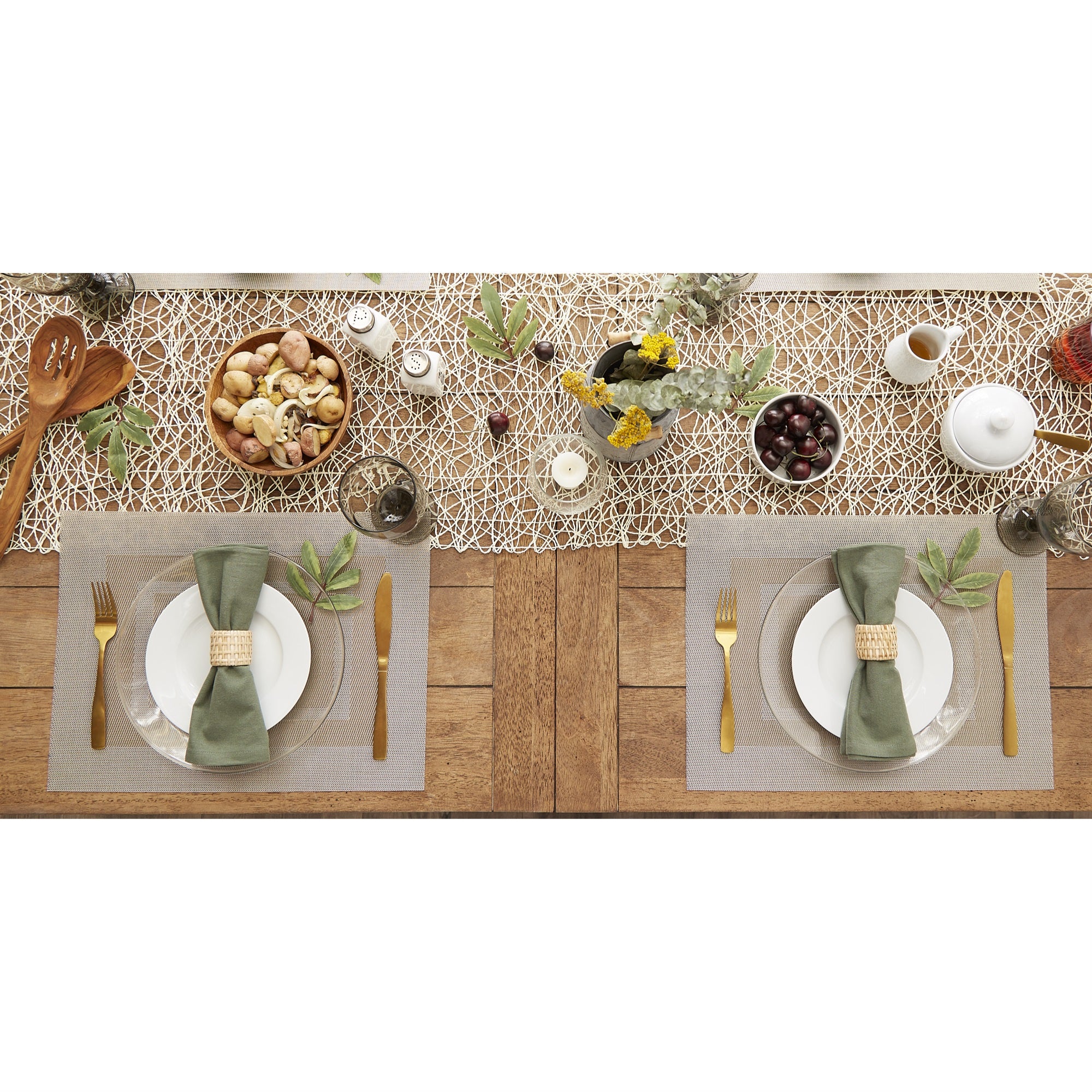 DII Stone PVC Doubleframe Placemat 6 Piece
