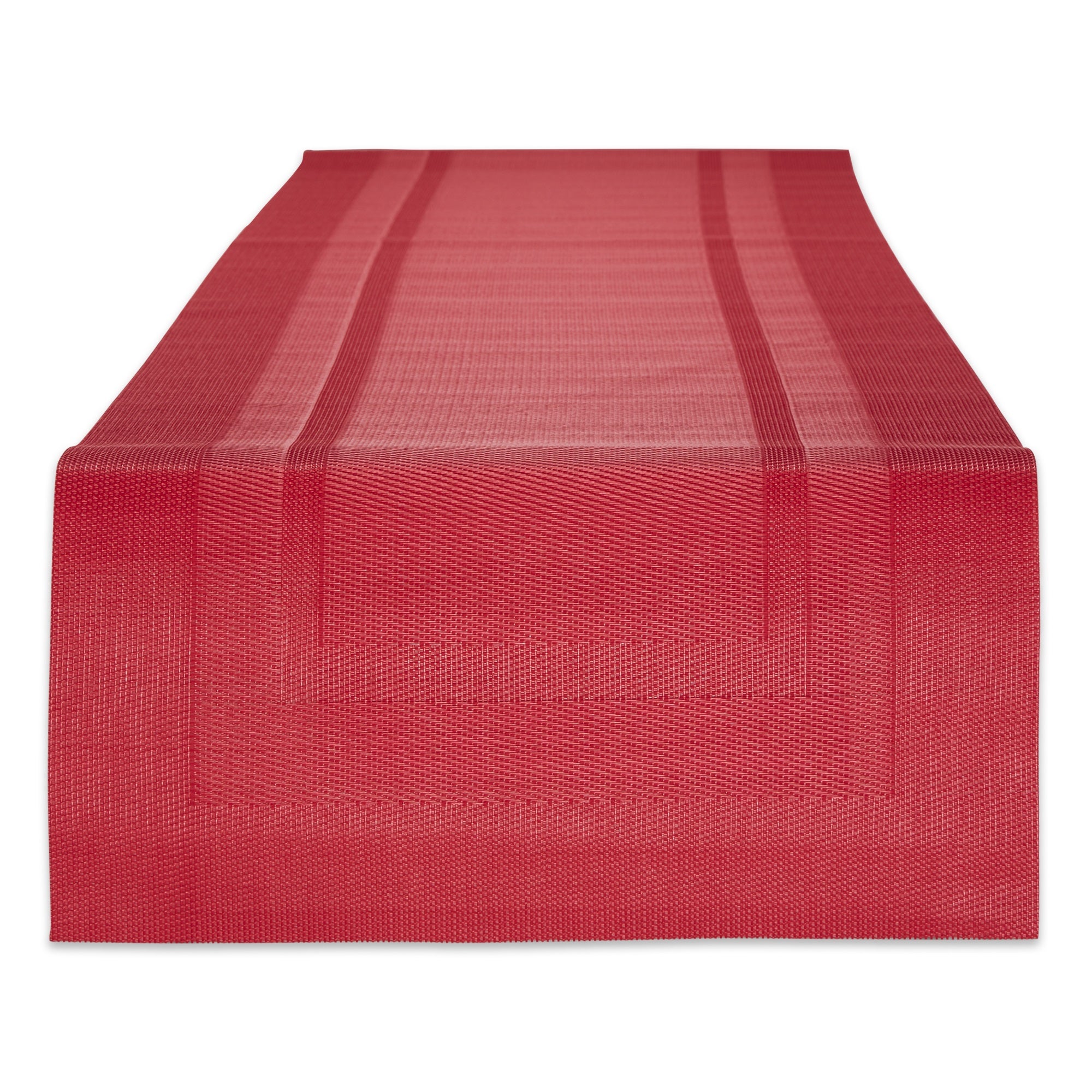 Dii Tango Red Pvc Doubleframe Table Runner 14X72