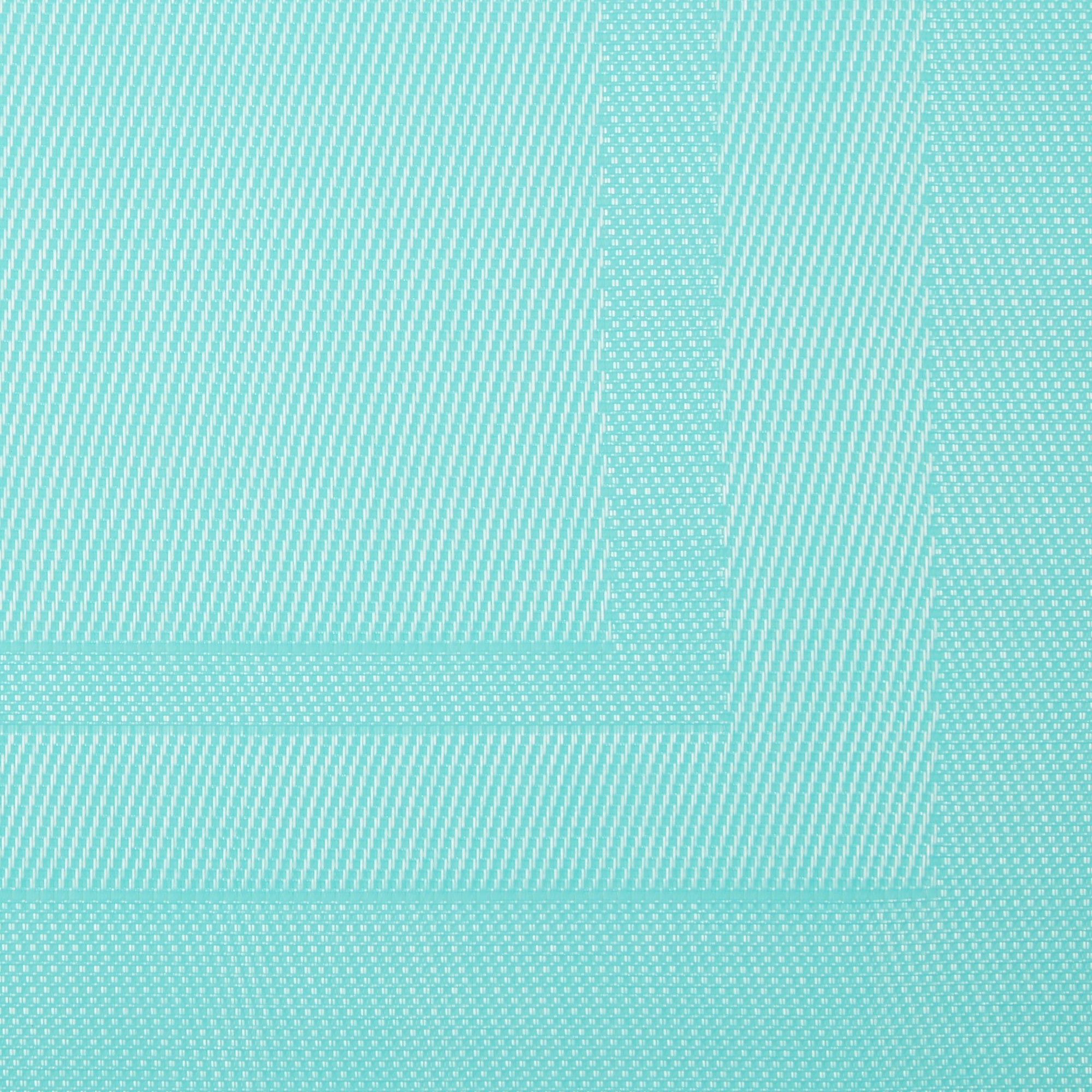 DII Aqua PVC Doubleframe Table Runner 14x72