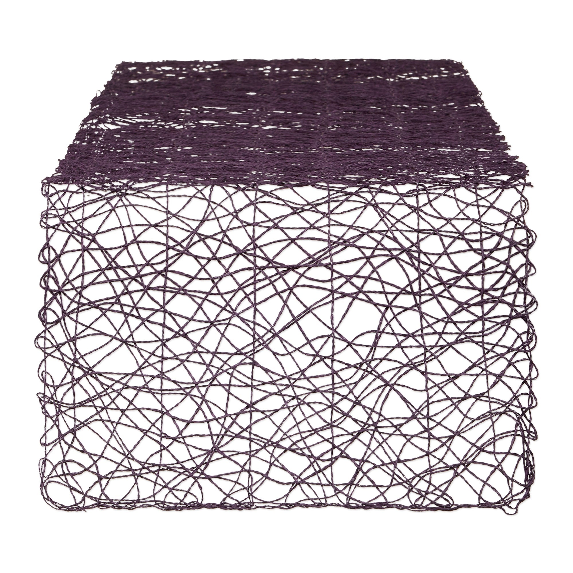 Eggplant Woven Paper Table Runner 14X72