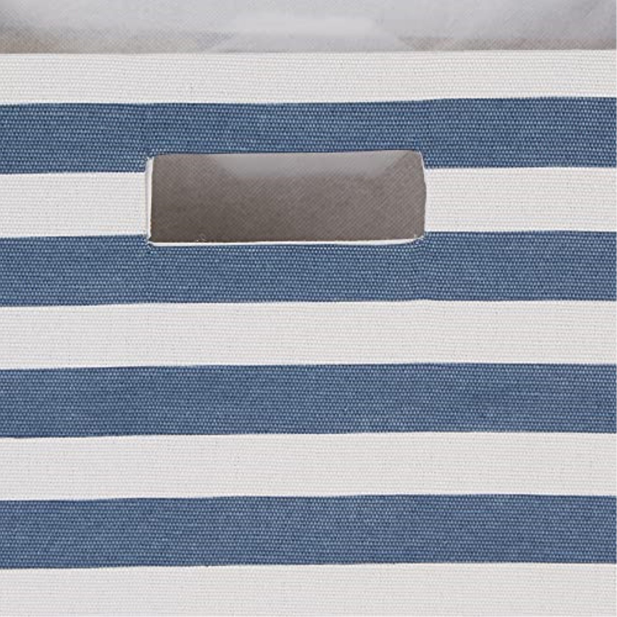 DII Polyester Cube Stripe French Blue Square 13x13x13