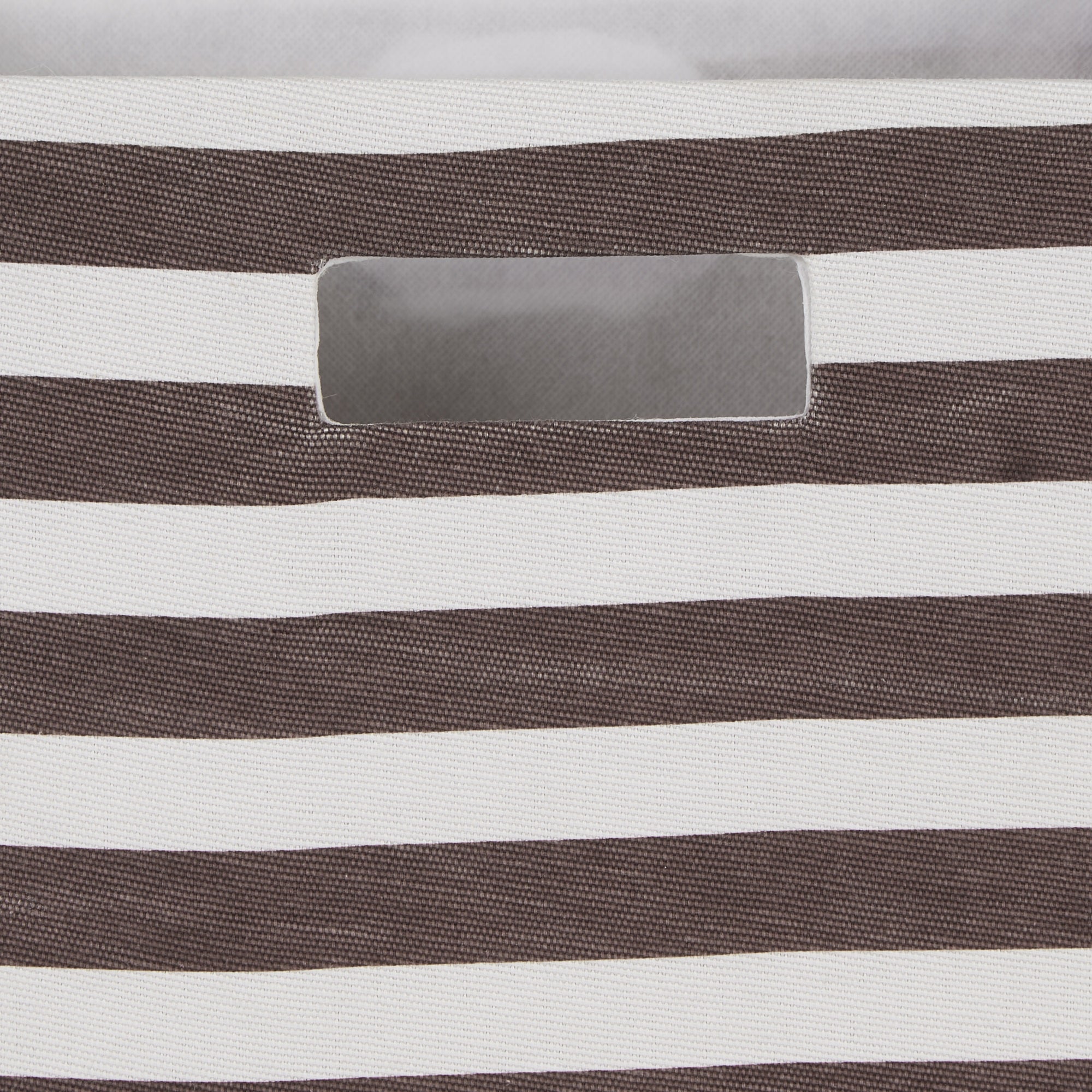 DII Polyester Cube Stripe Brown Square 13x13x13