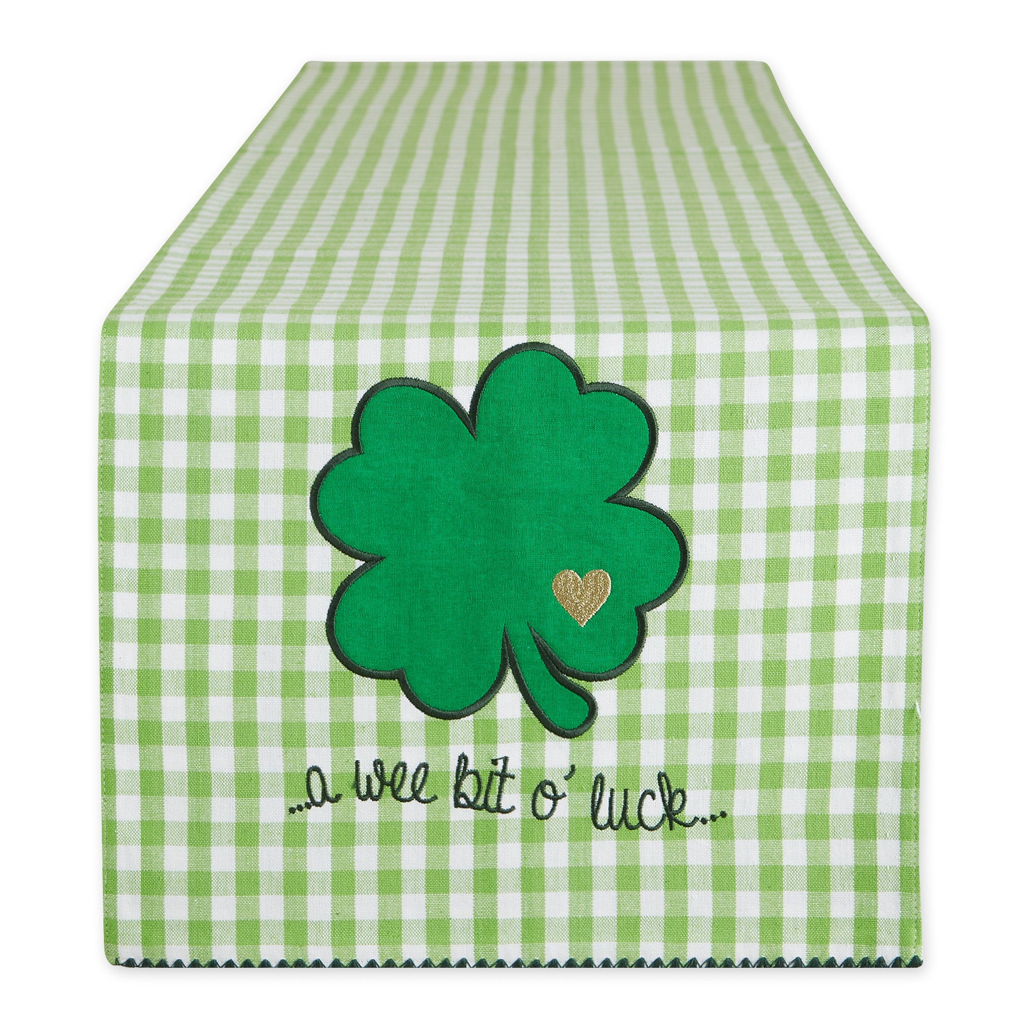 A Wee Bit O Luck Embroidered Table Runner 13X72