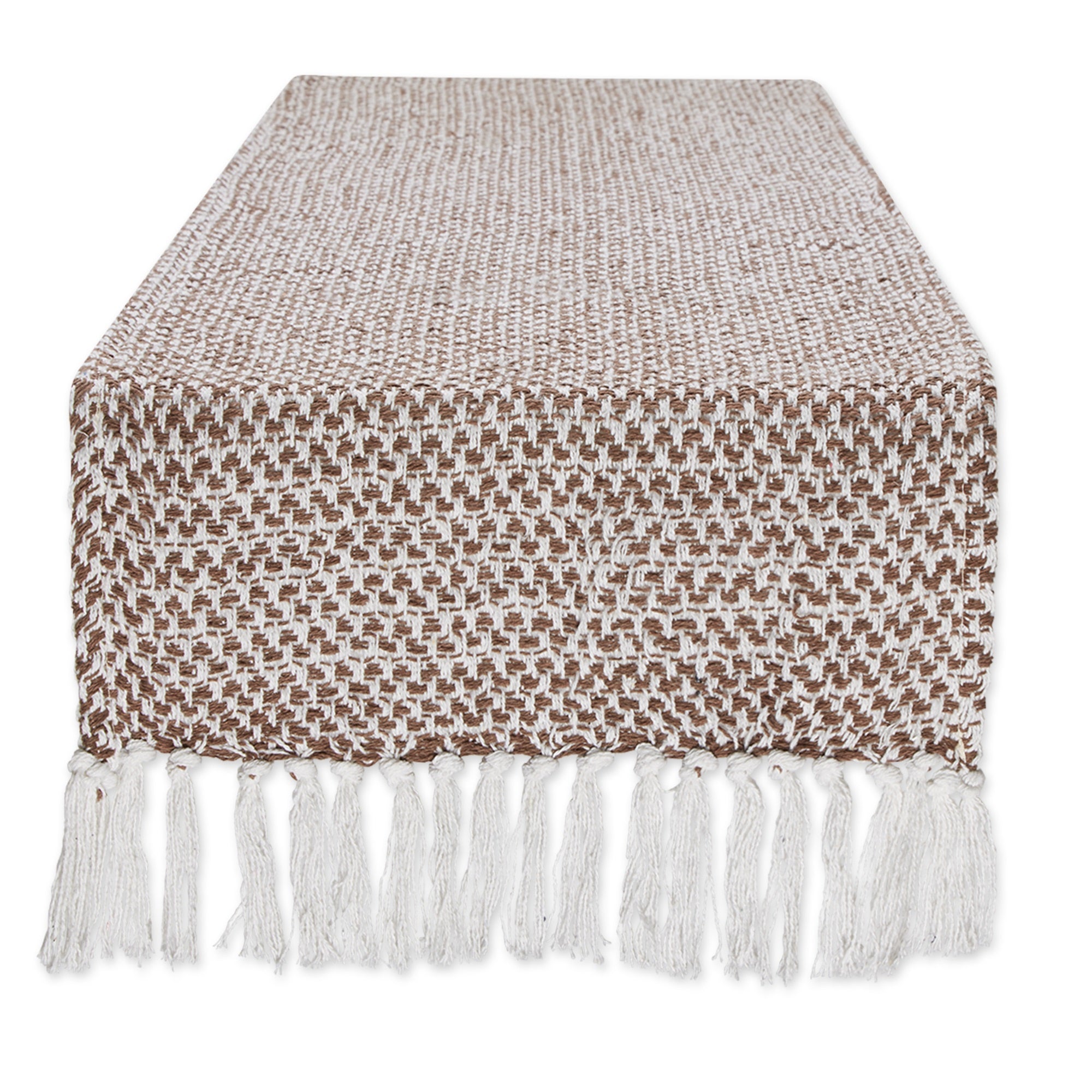 Dii Bark Brown Woven Table Runner 15X108
