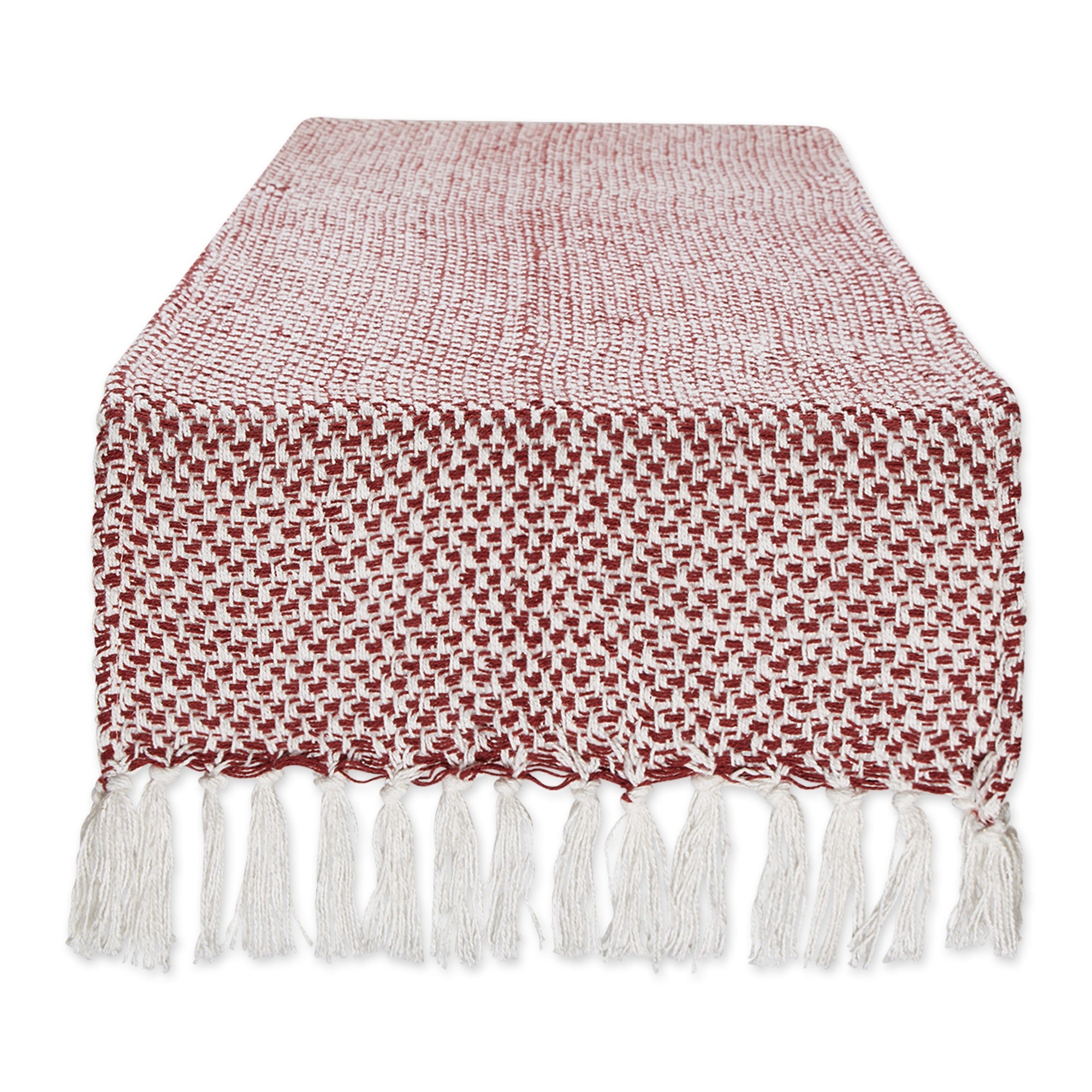 Dii Barn Red Woven Table Runner 15X108