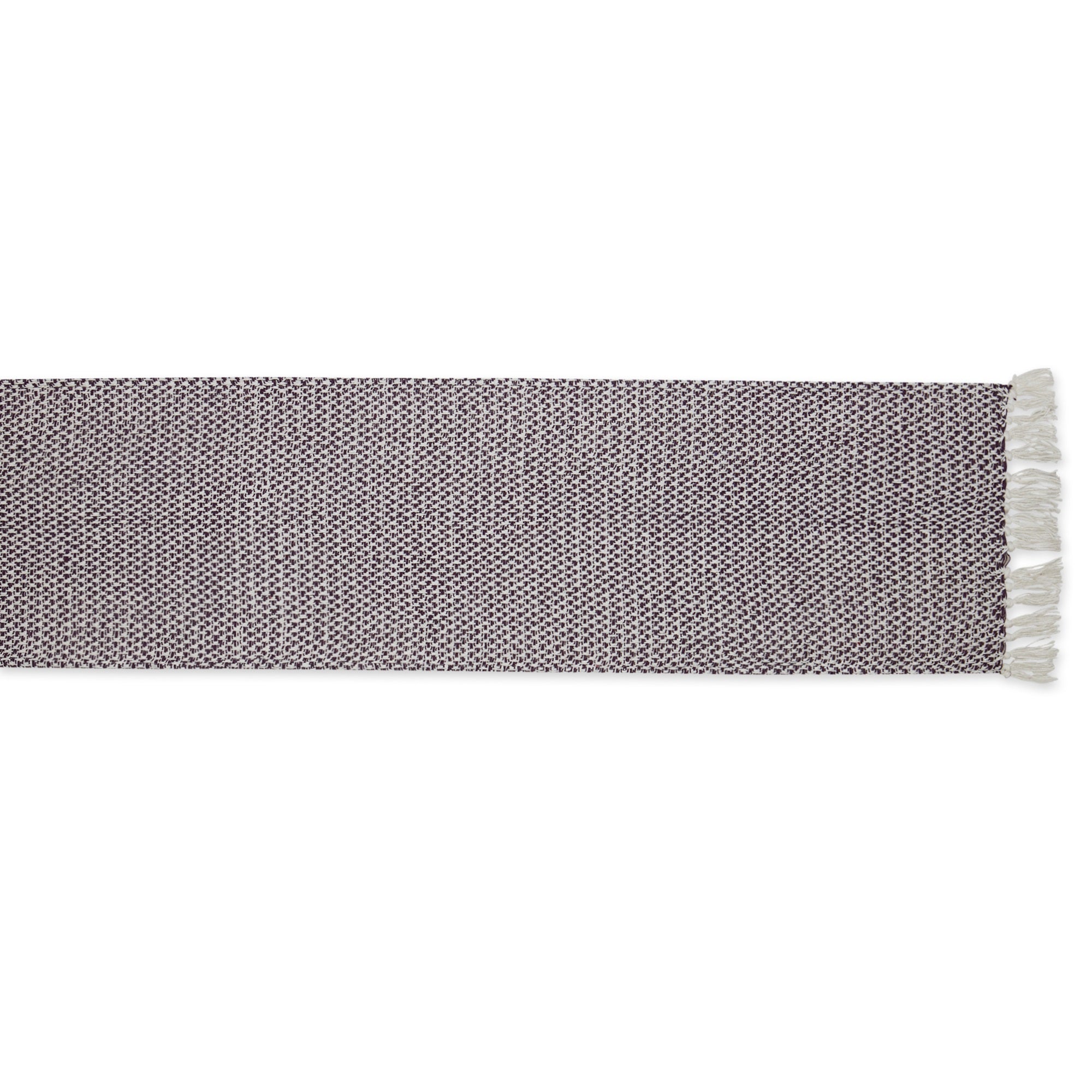 DII Eggplant Woven Table Runner 15x72