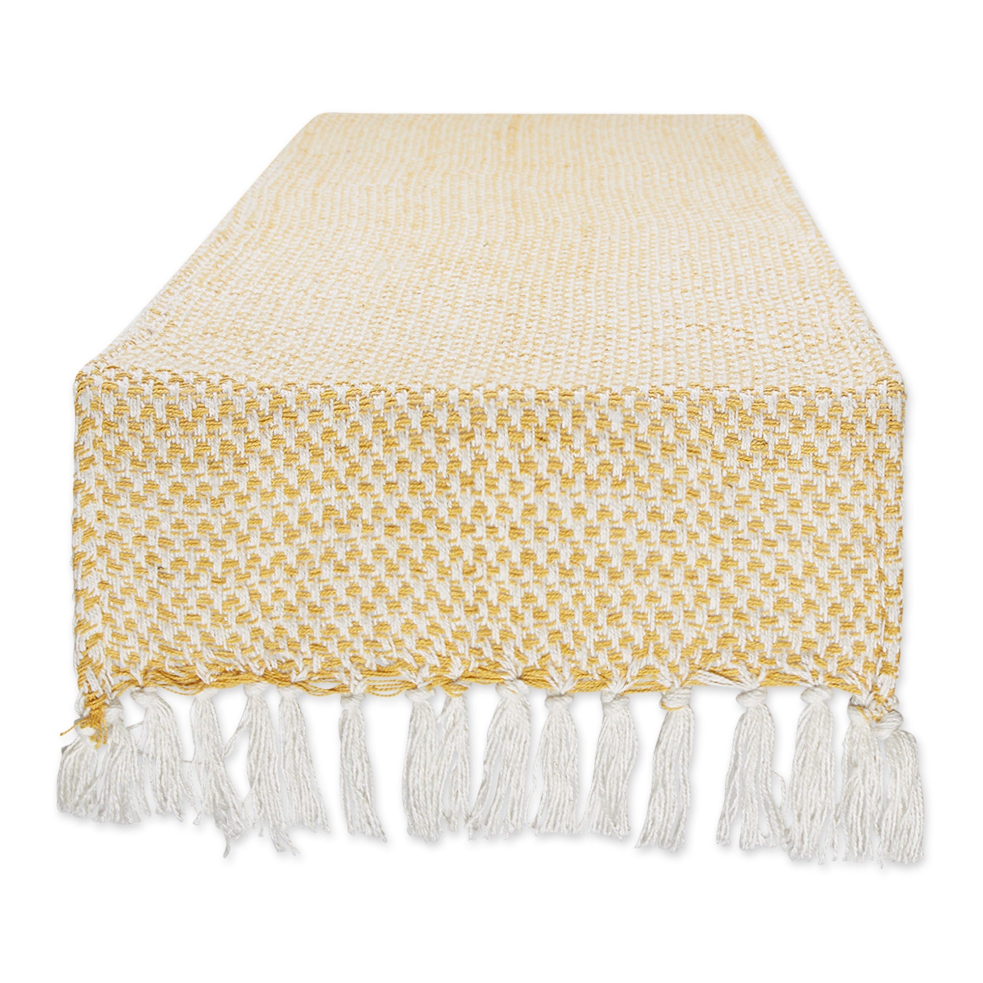Dii Honey Gold Woven Table Runner 15X72