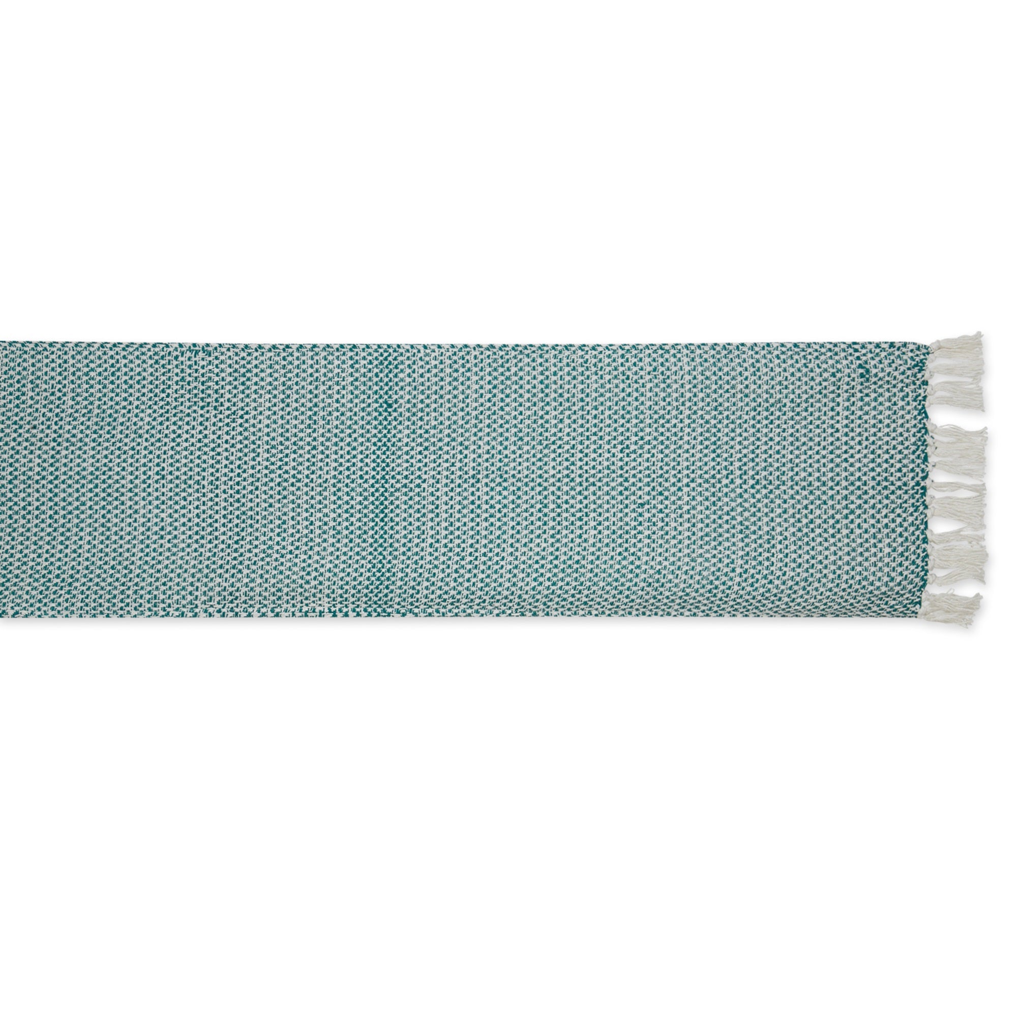 DII Teal Woven Table Runner 15x72