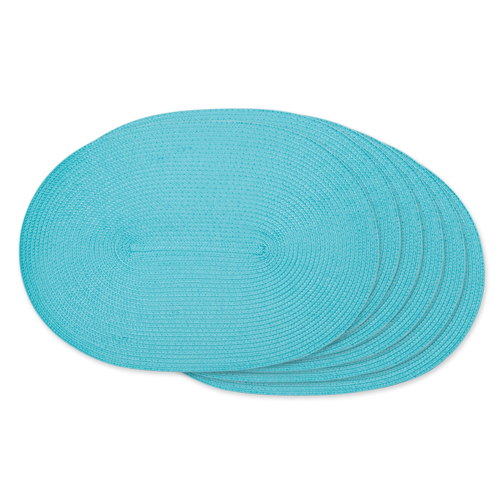 Dii Aqua Oval Pp Woven Placemat (Set Of 6)