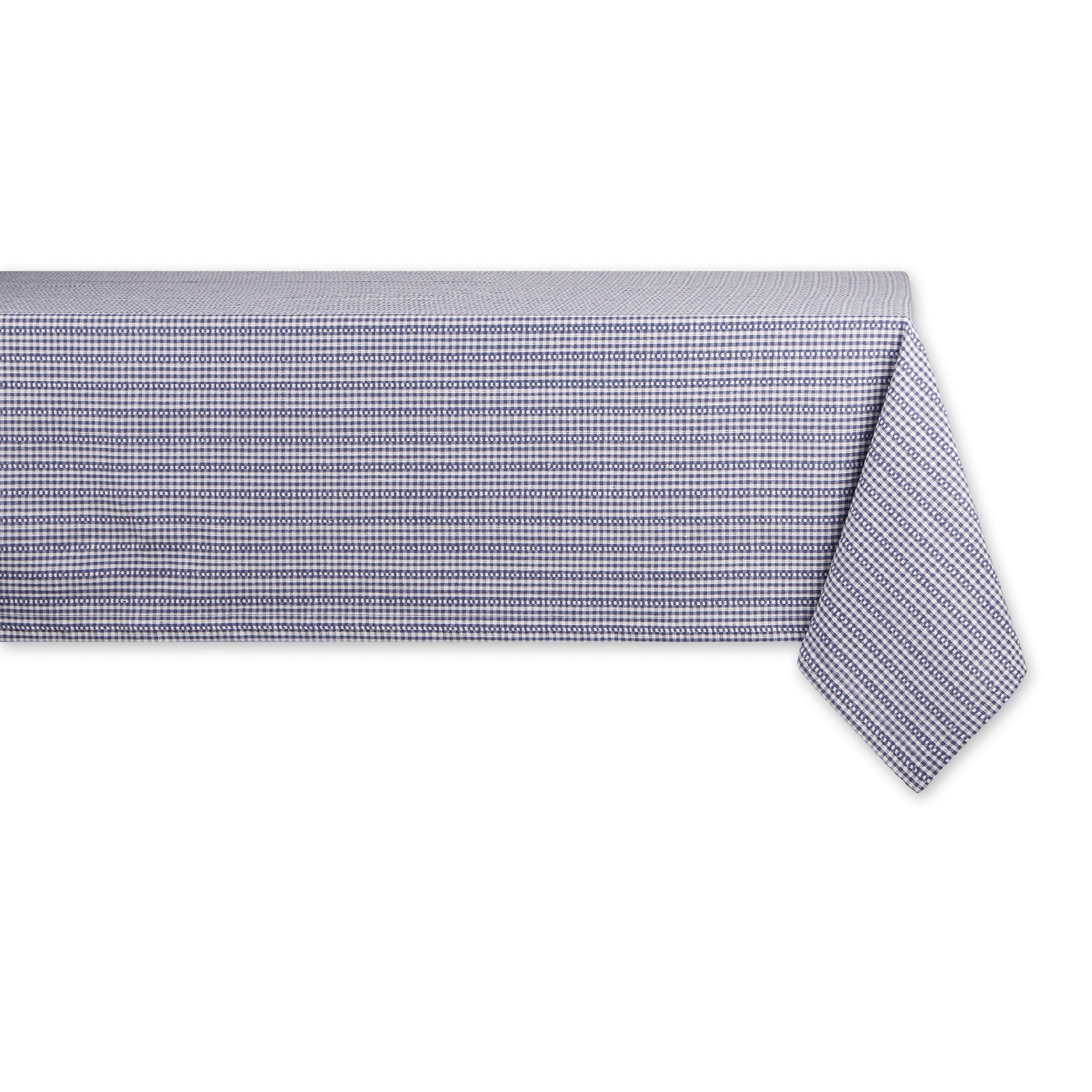 French Blue Farmhouse Gingham Tablecoth 52X52