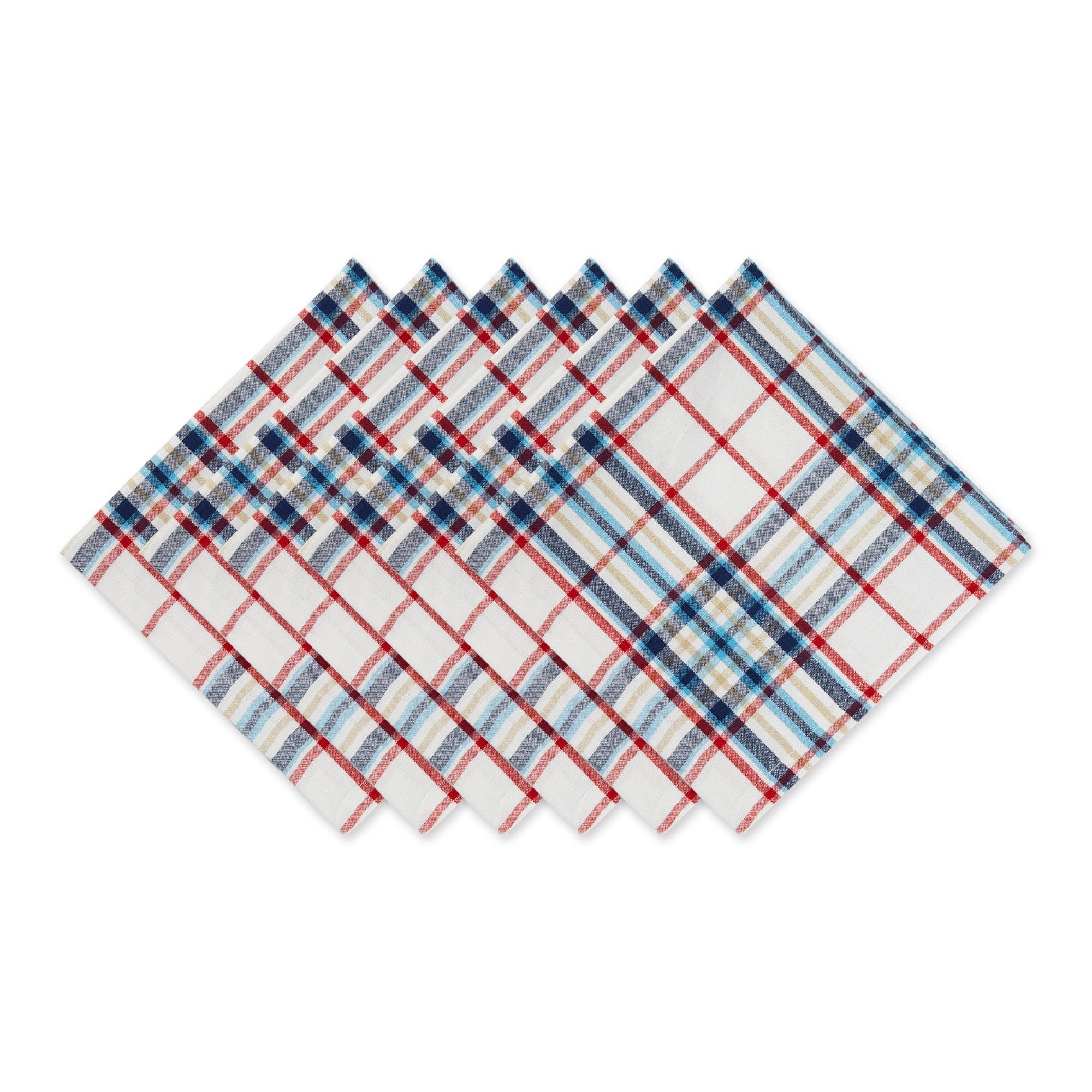 Lighthouse Plaid Napkin Set/6