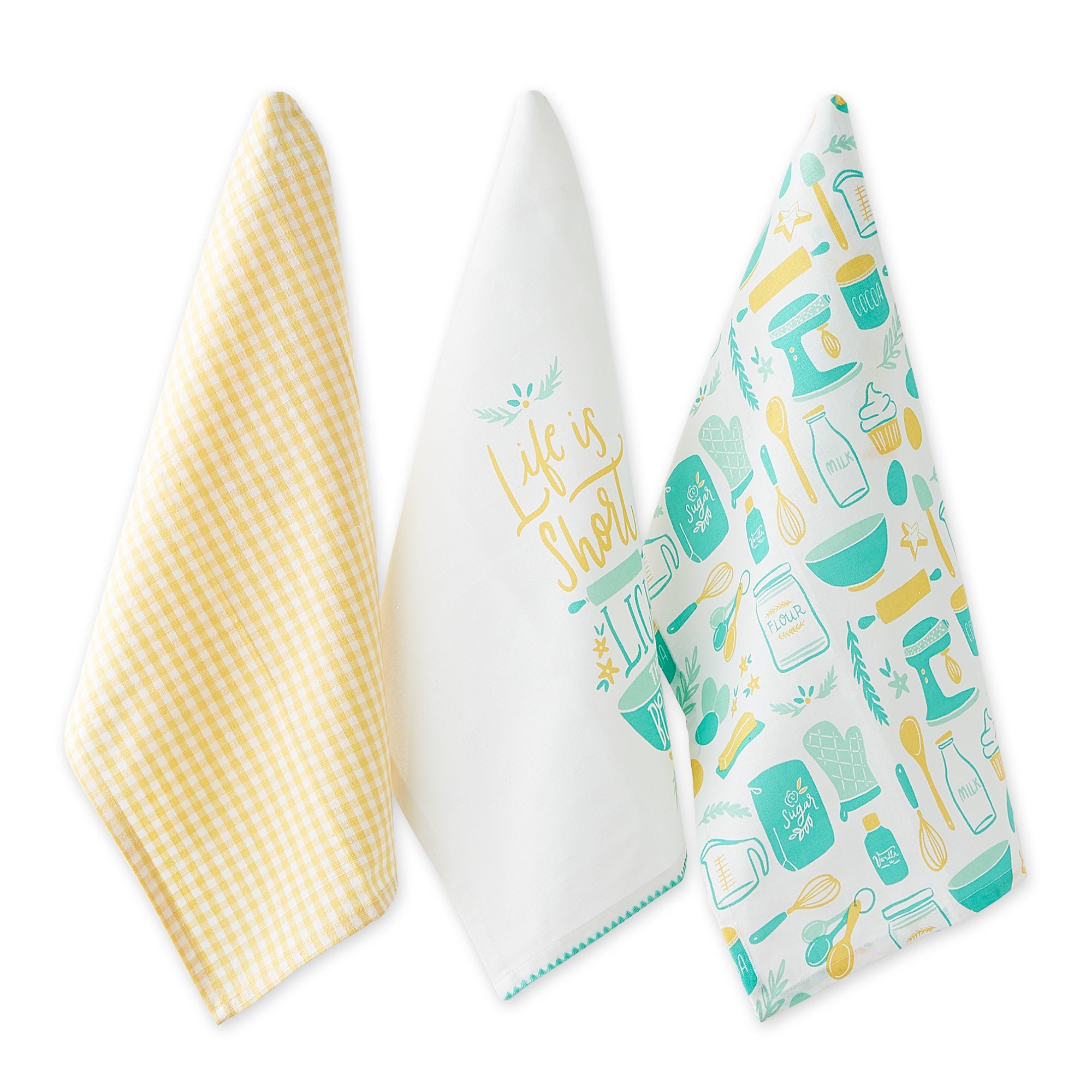 Life Is Short Dishtowel Set/3