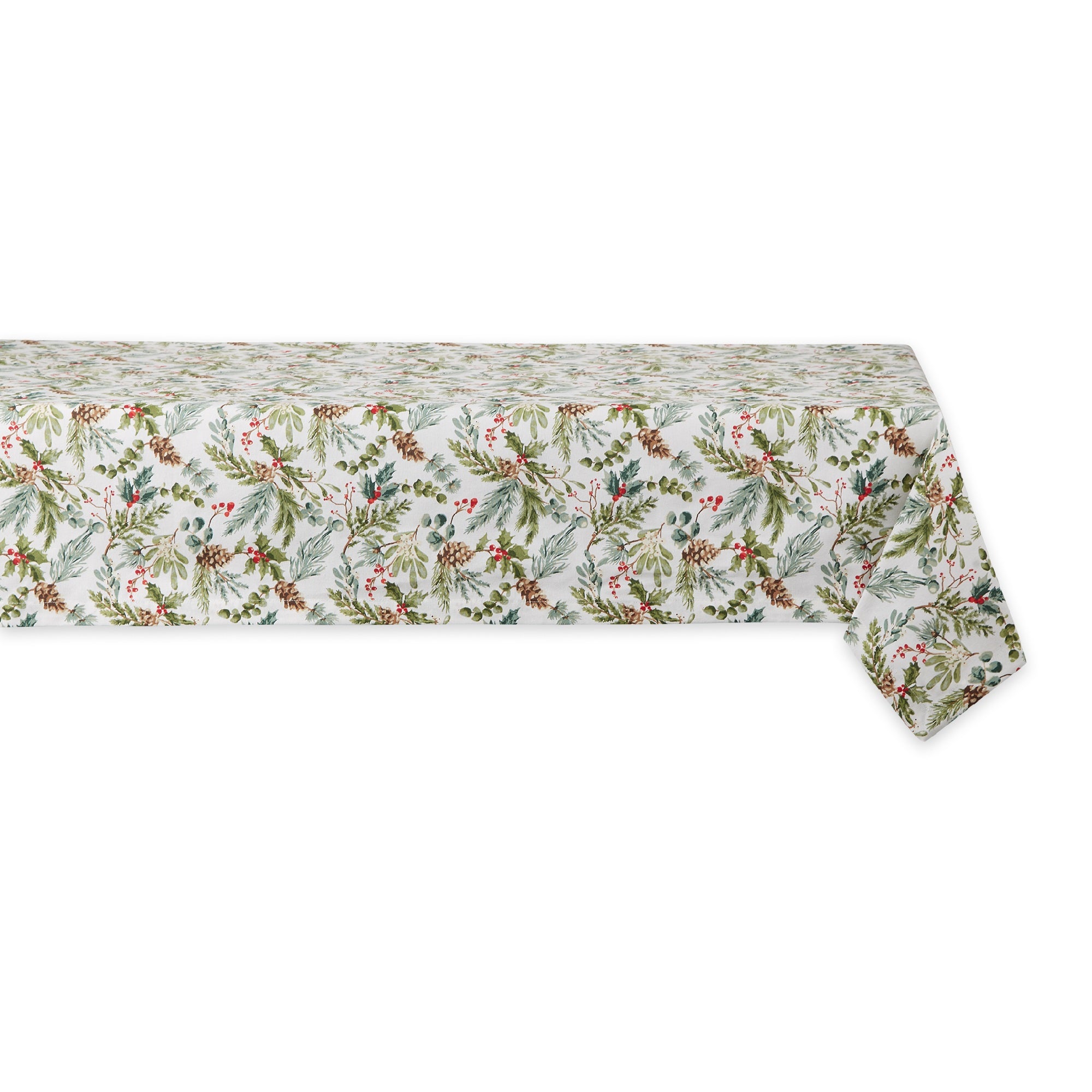 Heritage Holiday Sprigs Printed Tablecloth 52X52