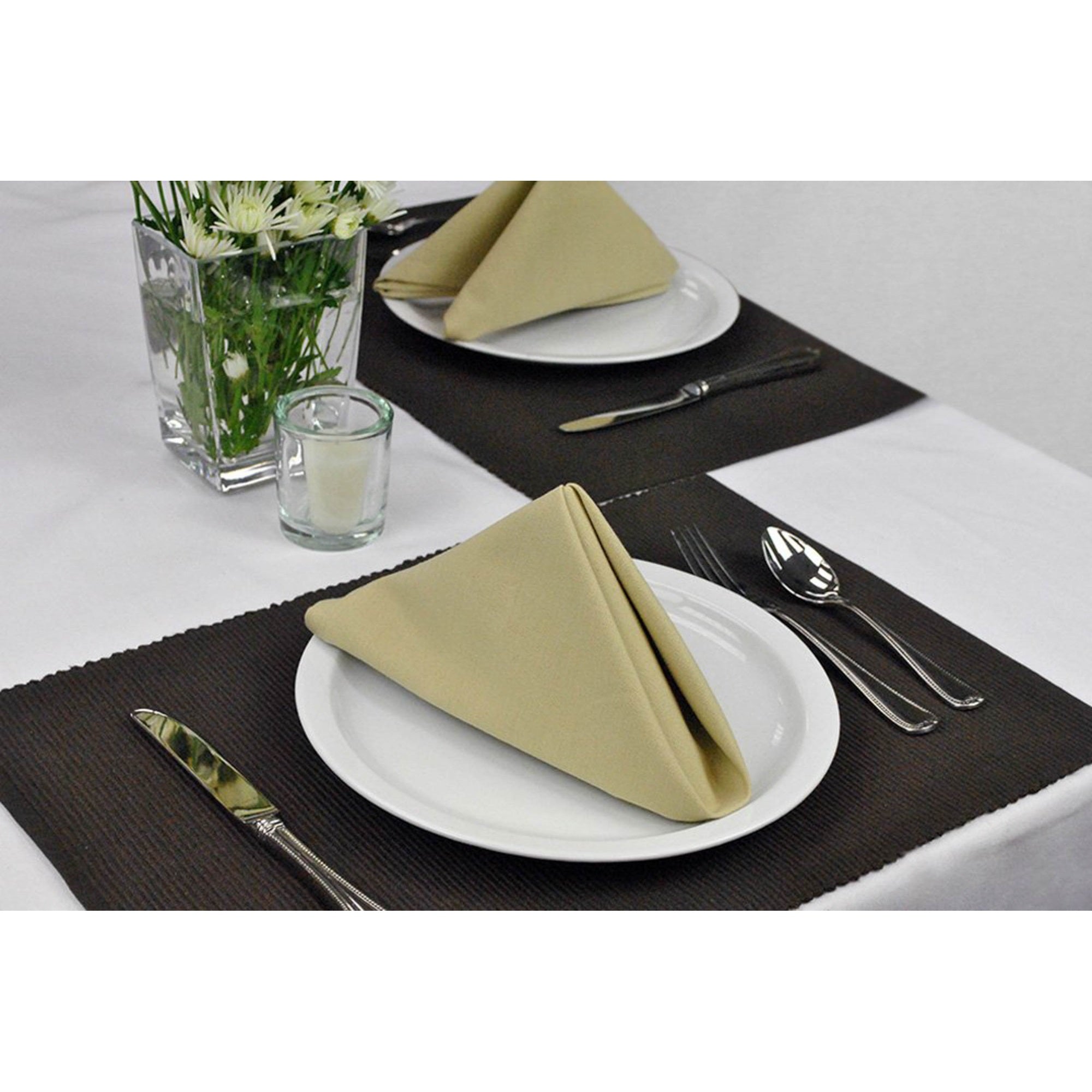PLACEMAT DARK BROWN Set of 6