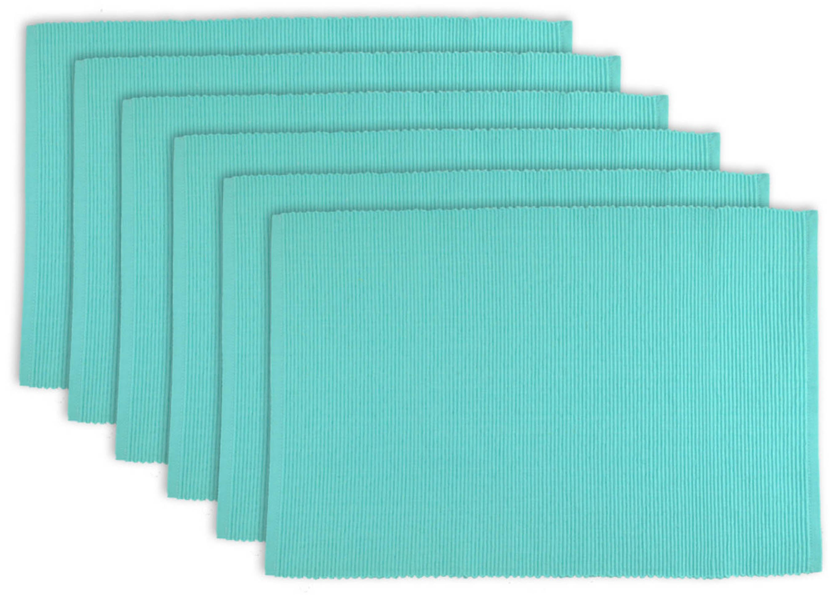 Dii Aqua Ribbed Placemat (Set Of 6)