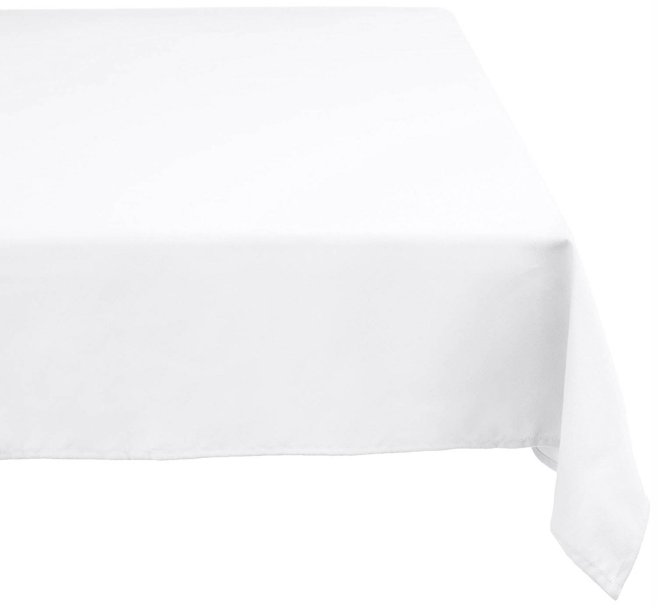 Dii White Polyester Tablecloth