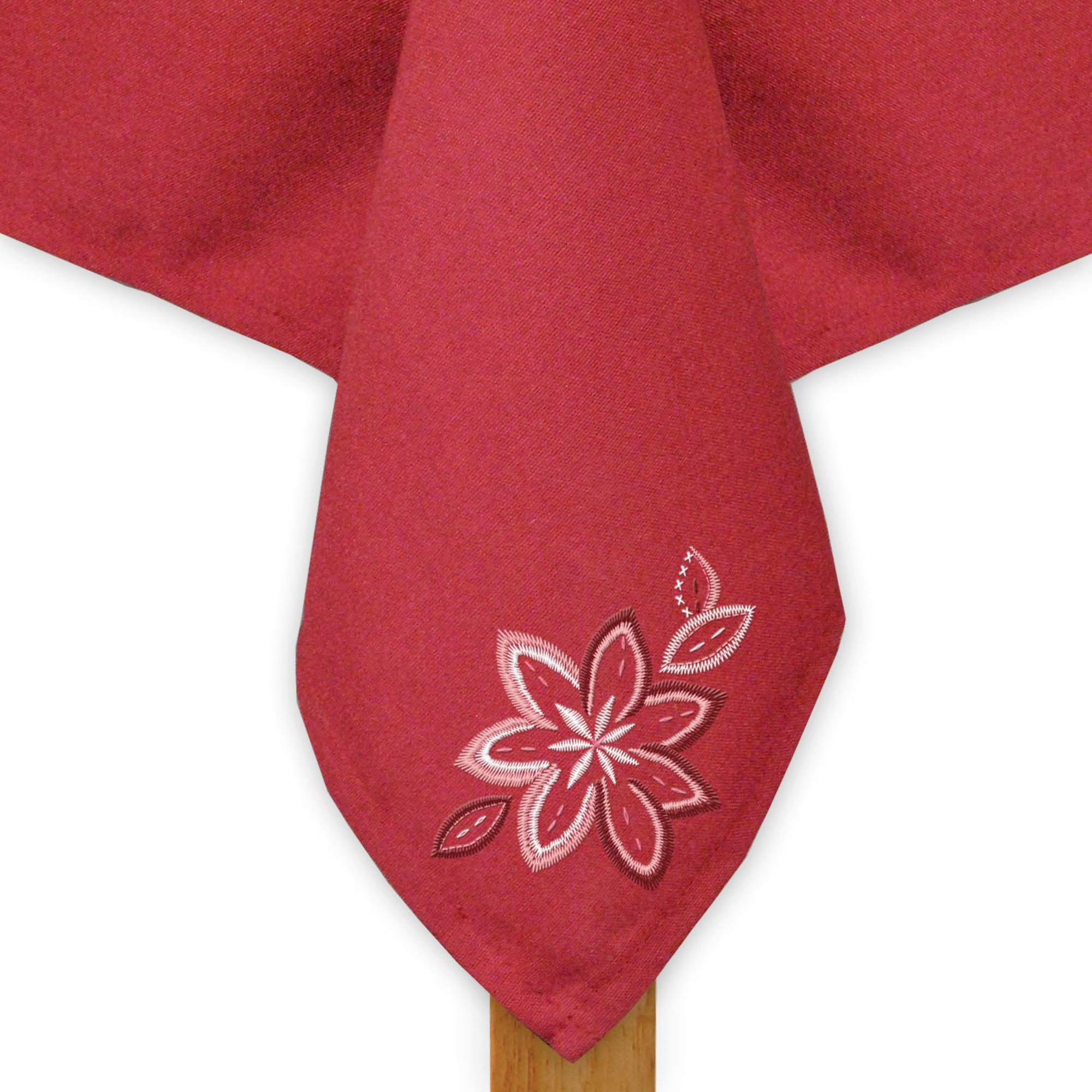 DII White Polyester Tablecloth