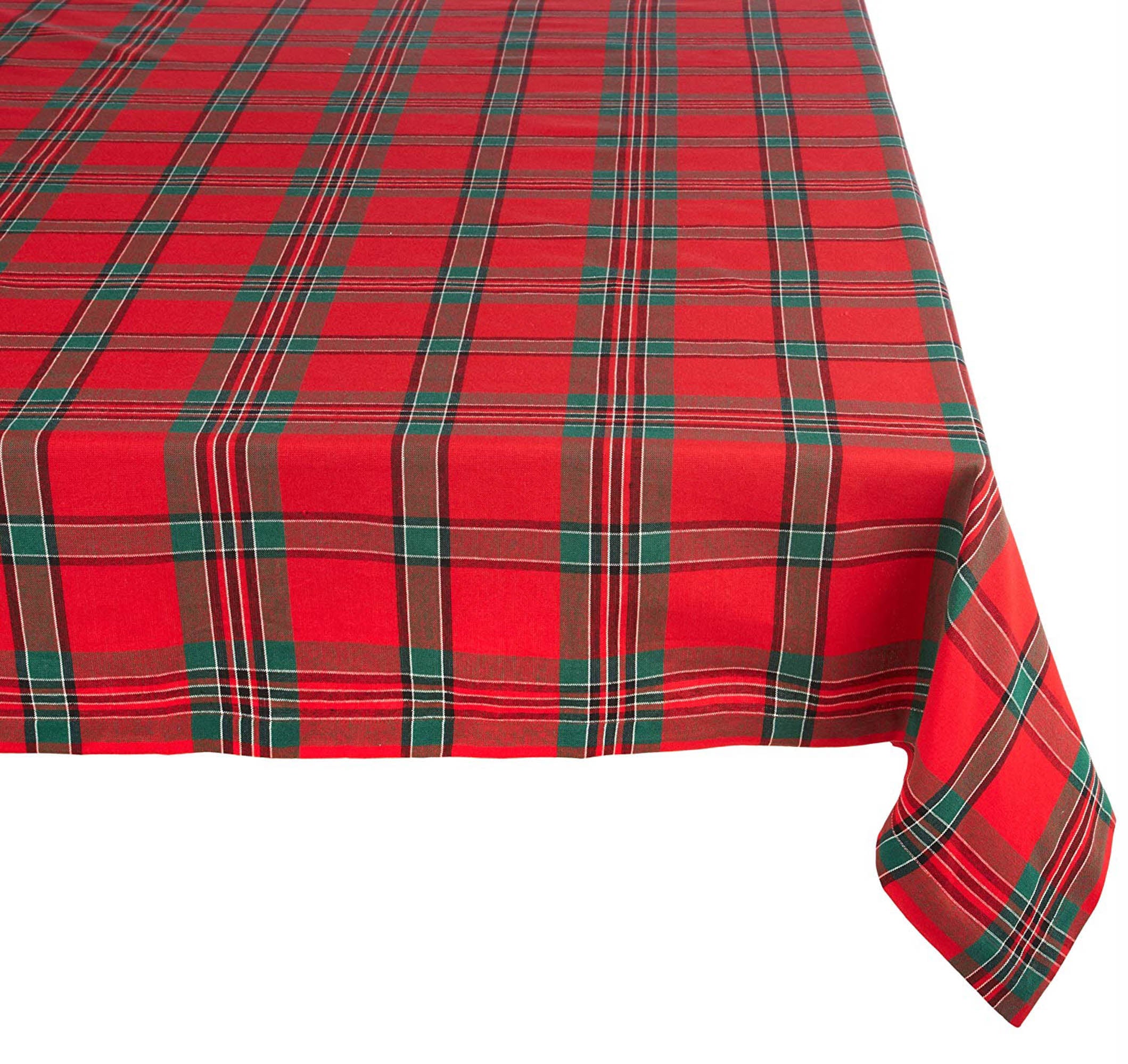 Dii Holiday Plaid Tablecloth