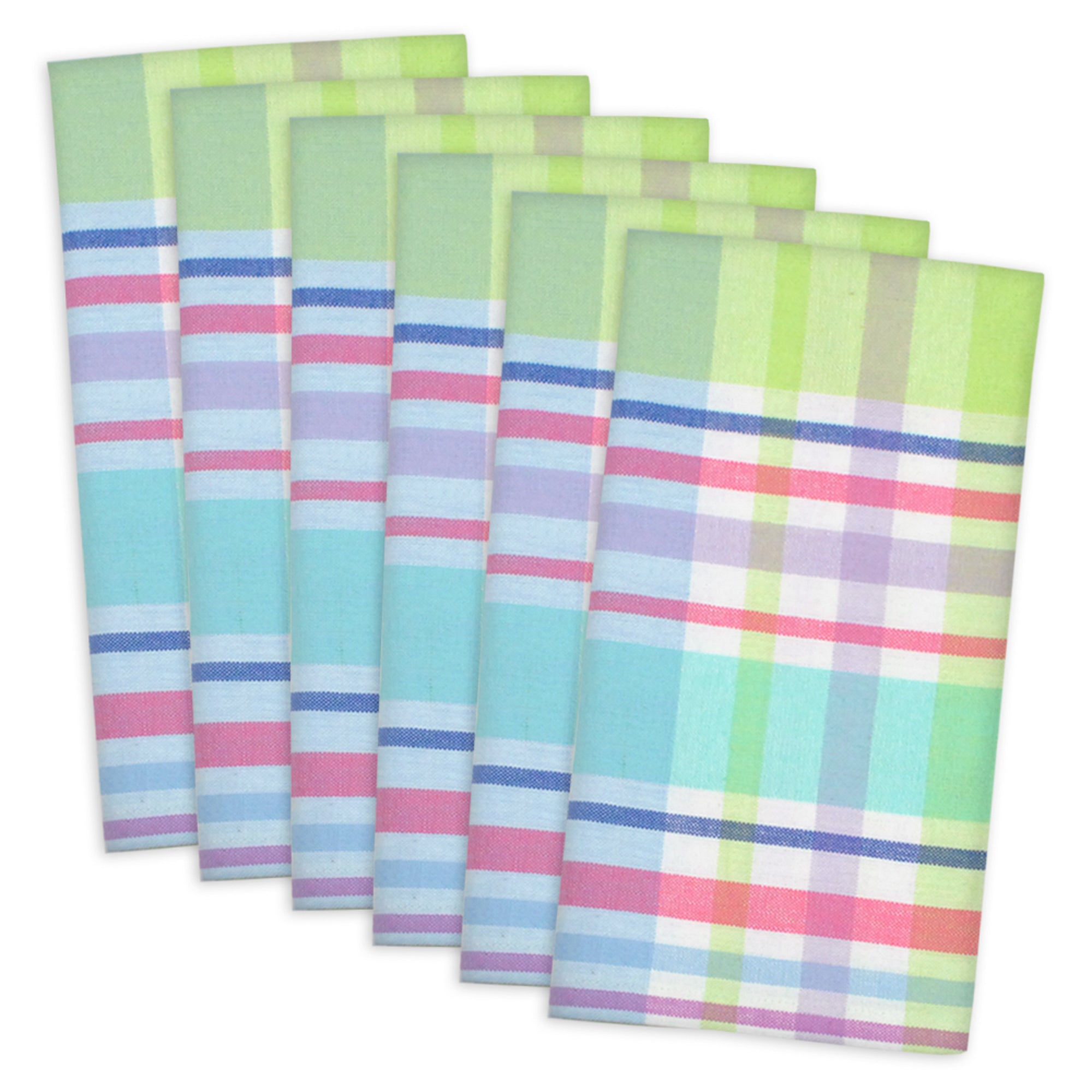 Dii Spring Plaid Napkin (Set Of 6)