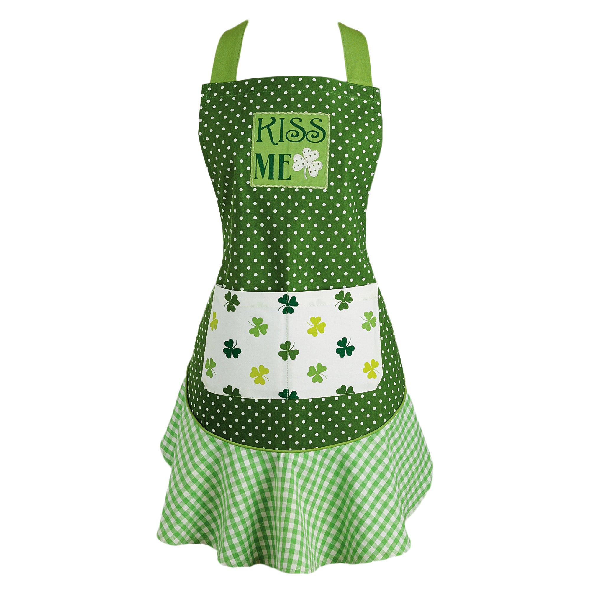 Dii Kiss Me St Pattys Day Ruffle Apron