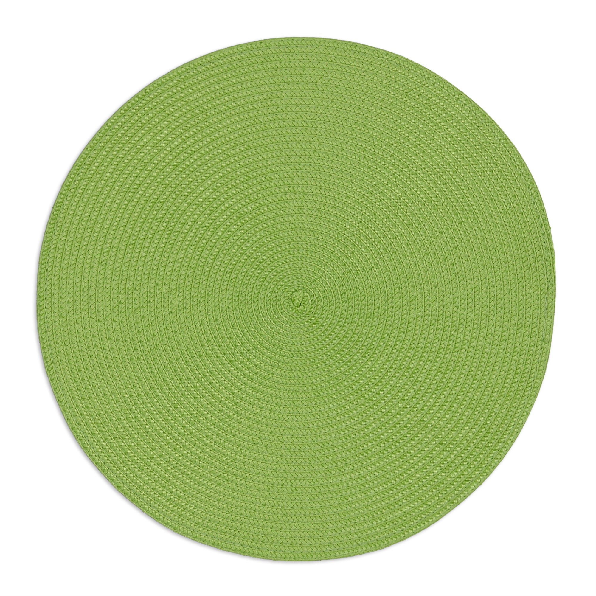 Placemat Round Woven Lime Set Of 6