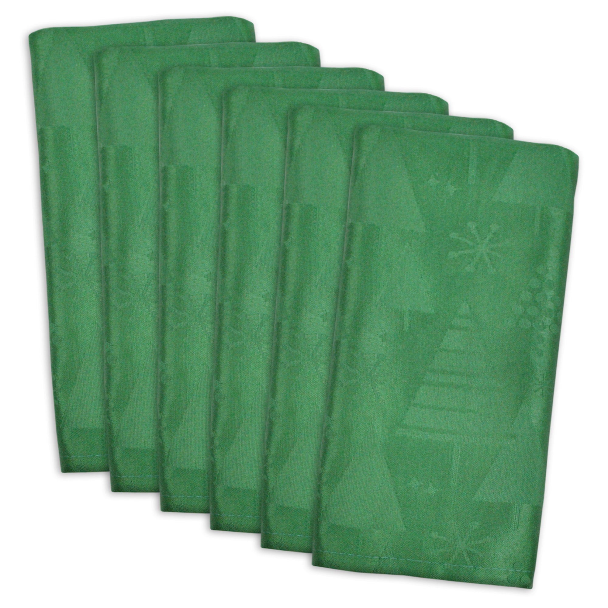 Dii Green Holiday Trees Napkin (Set Of 6)