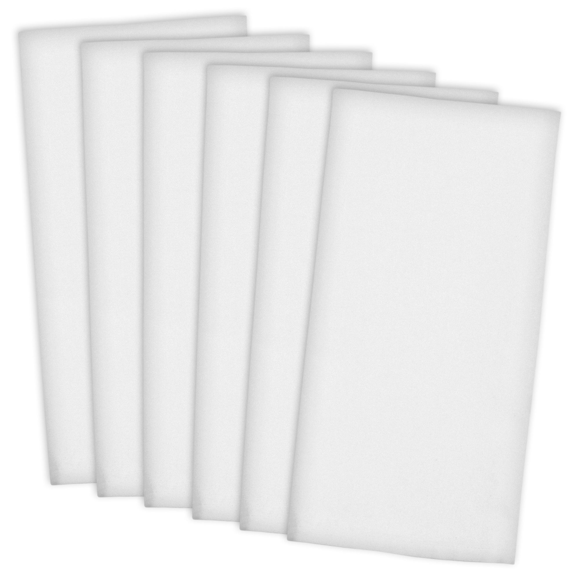 Dii White Flat Woven Dishtowels (Set Of 6)