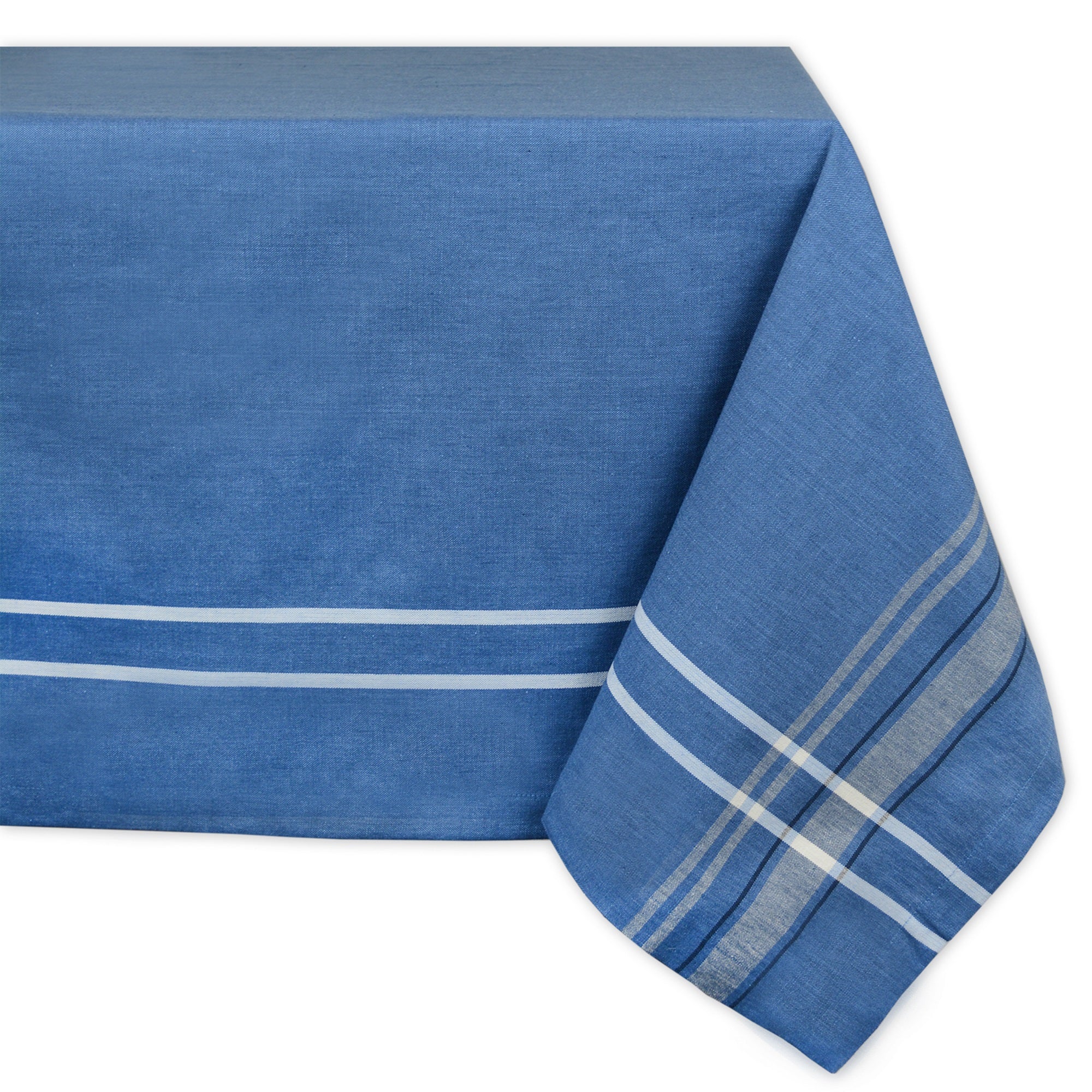 Dii Blue French Chambray Tablecloth