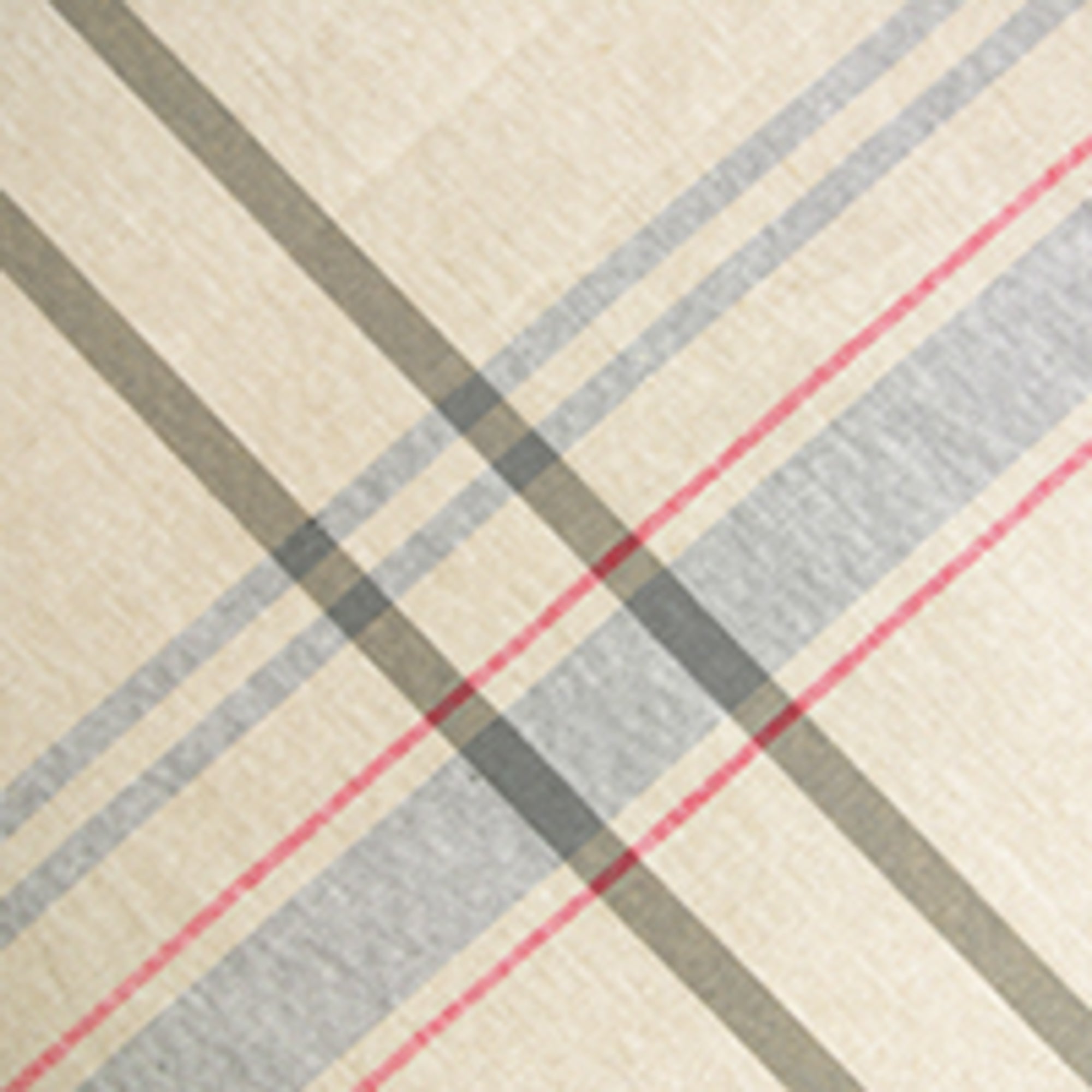 Dii Gray French Stripe Tablecloth 70 Round