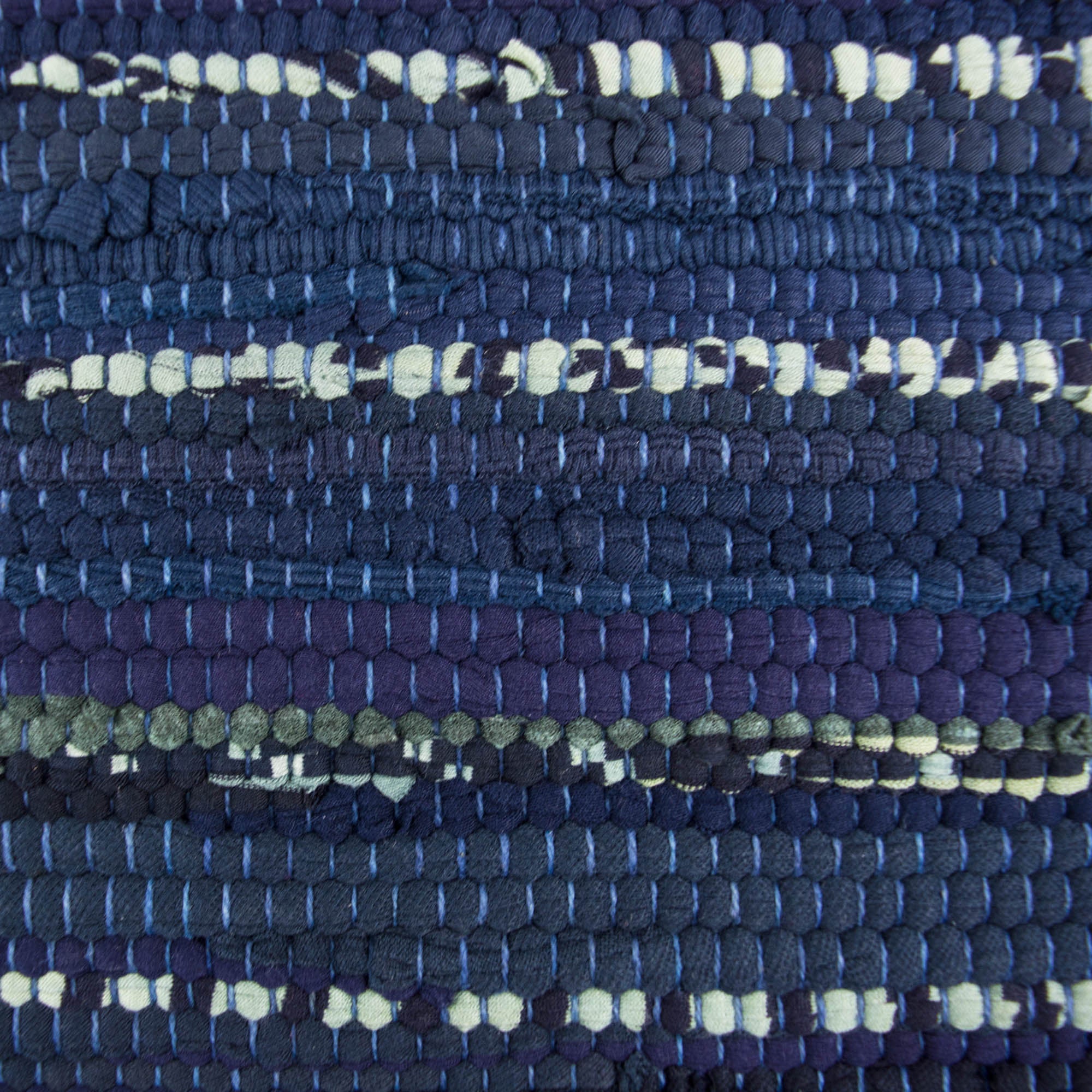 DII Multi Nautical Blue Chindi Rag Table Runner