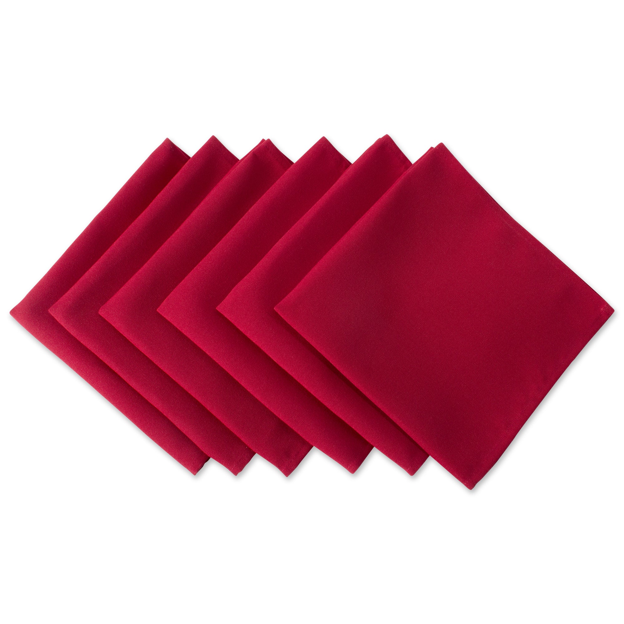 Dii Red Polyester Napkin (Set Of 6)