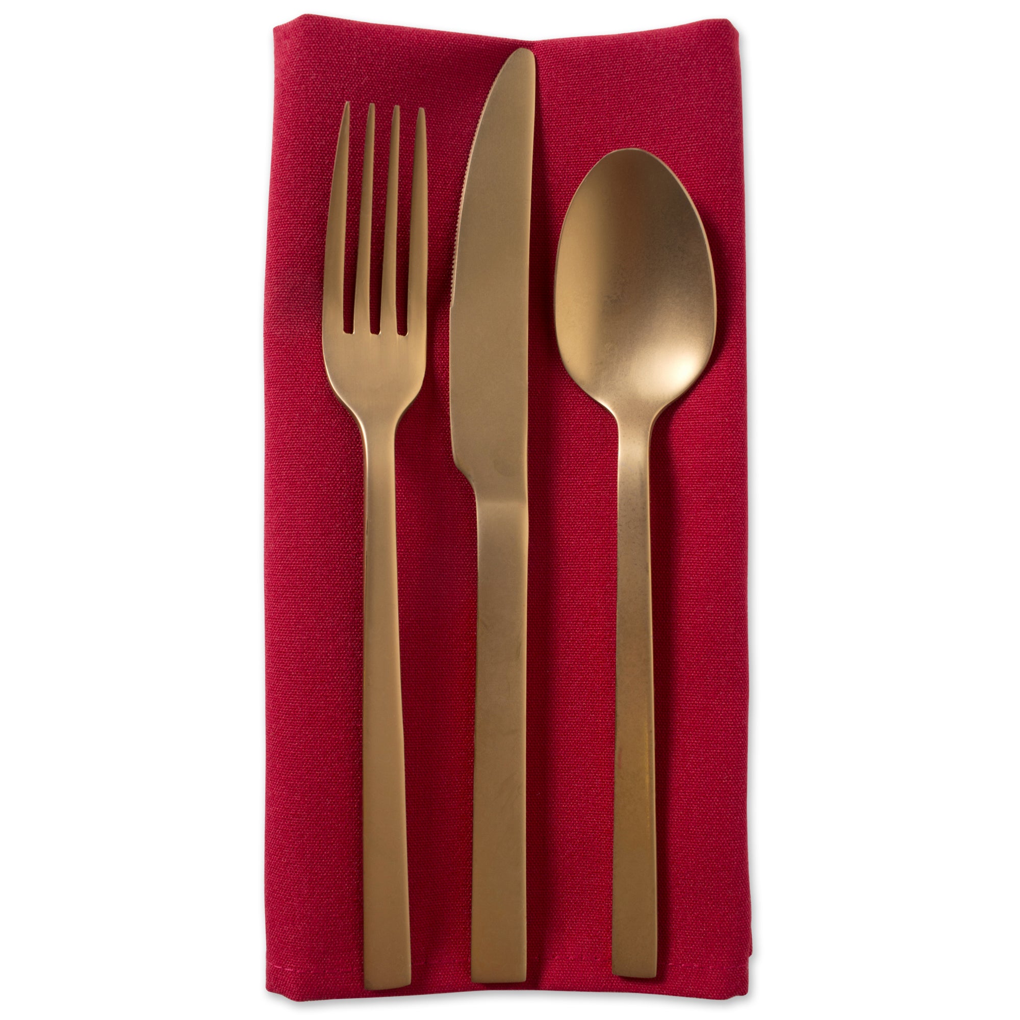 DII Red Polyester Napkin (Set of 6)