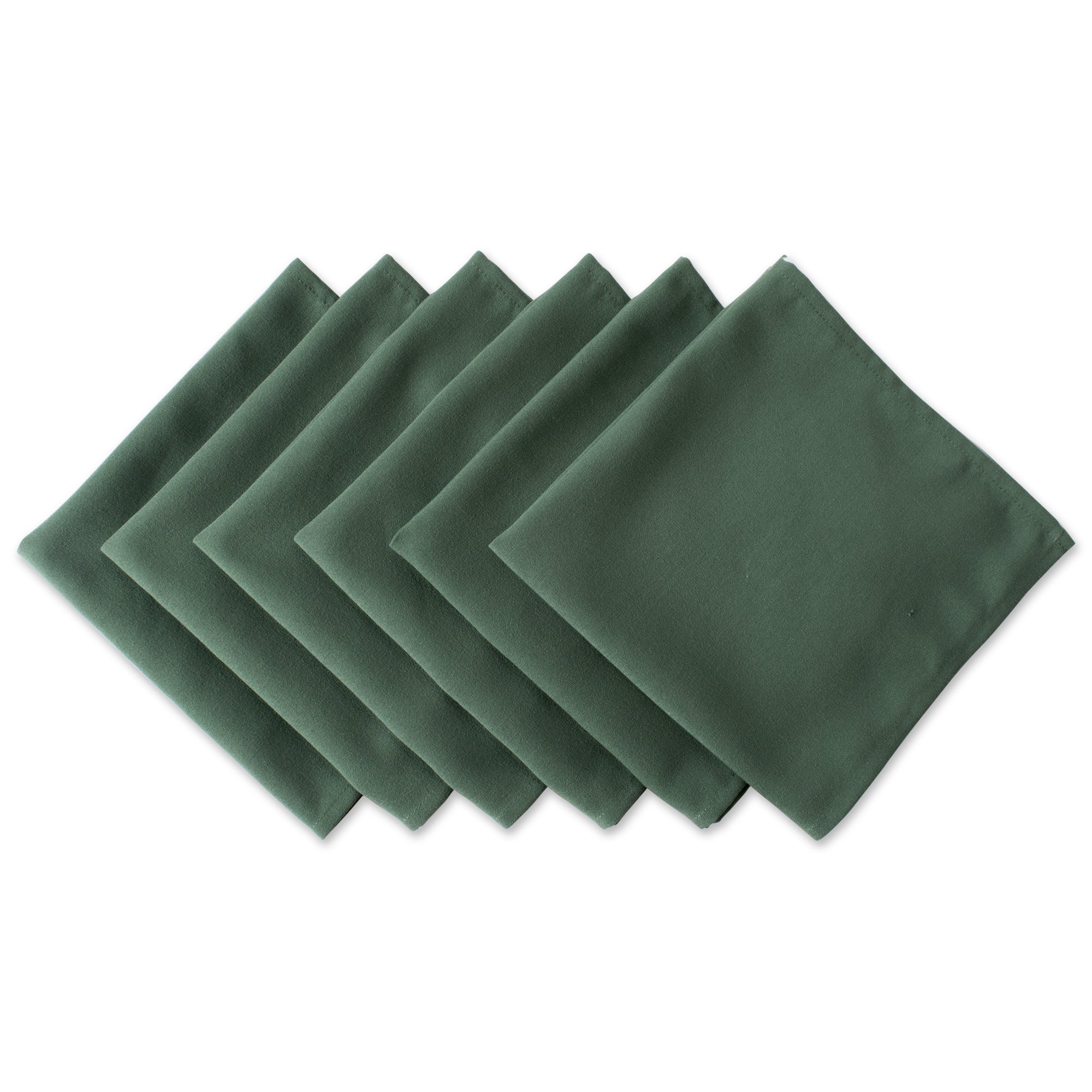 Dii Dark Green Polyester Napkin (Set Of 6)