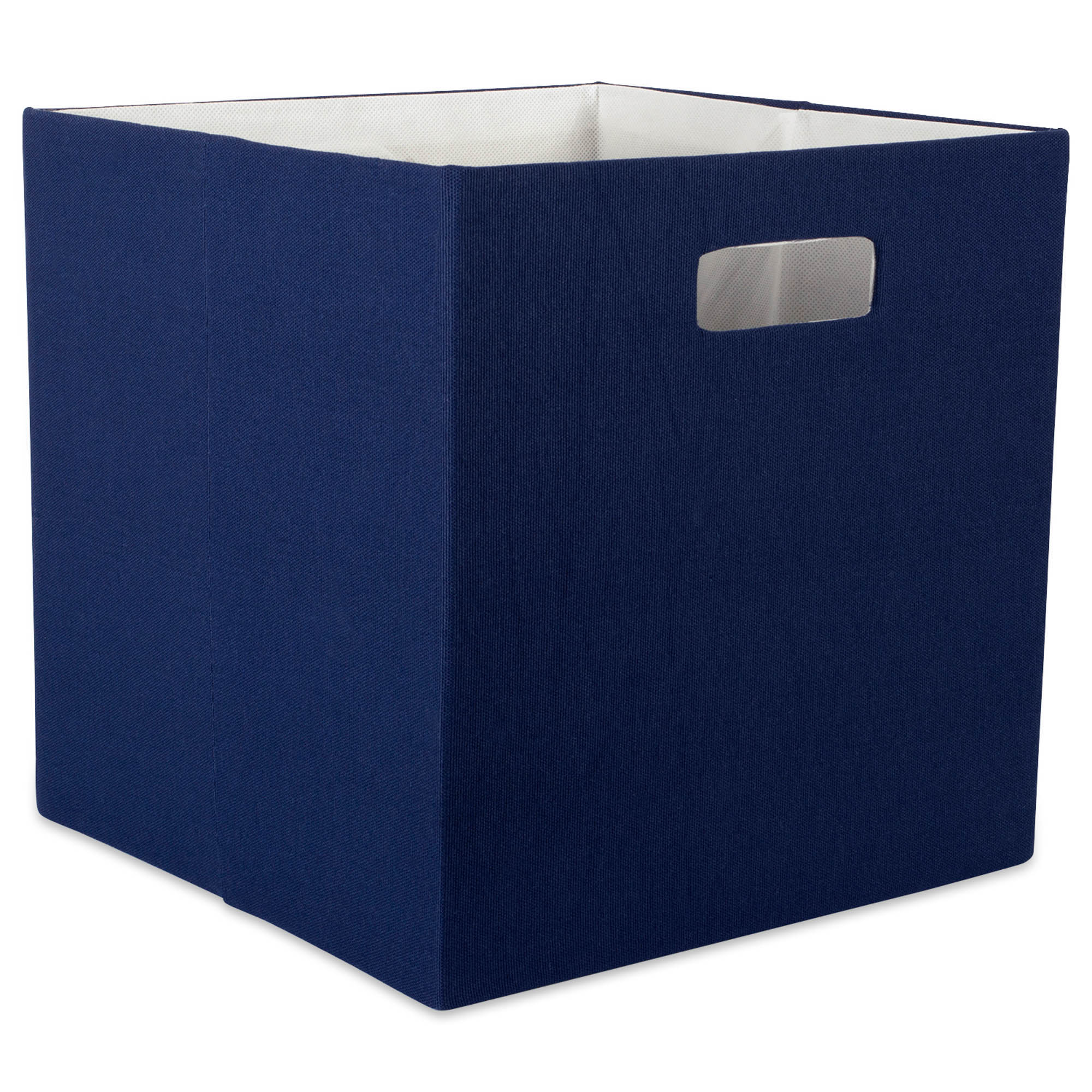 Dii Polyester Cube Solid Nautical Blue Square